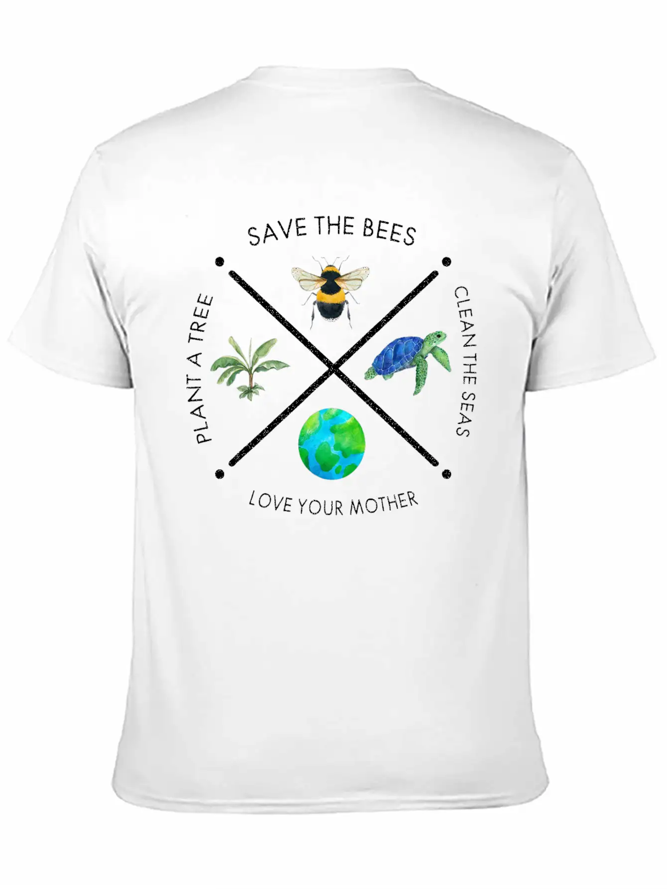 Earth Day Save The Bees Plant More Trees Clean Classic Fit Graphic Tee For Daily Comfort – Unisex Cotton Shirt