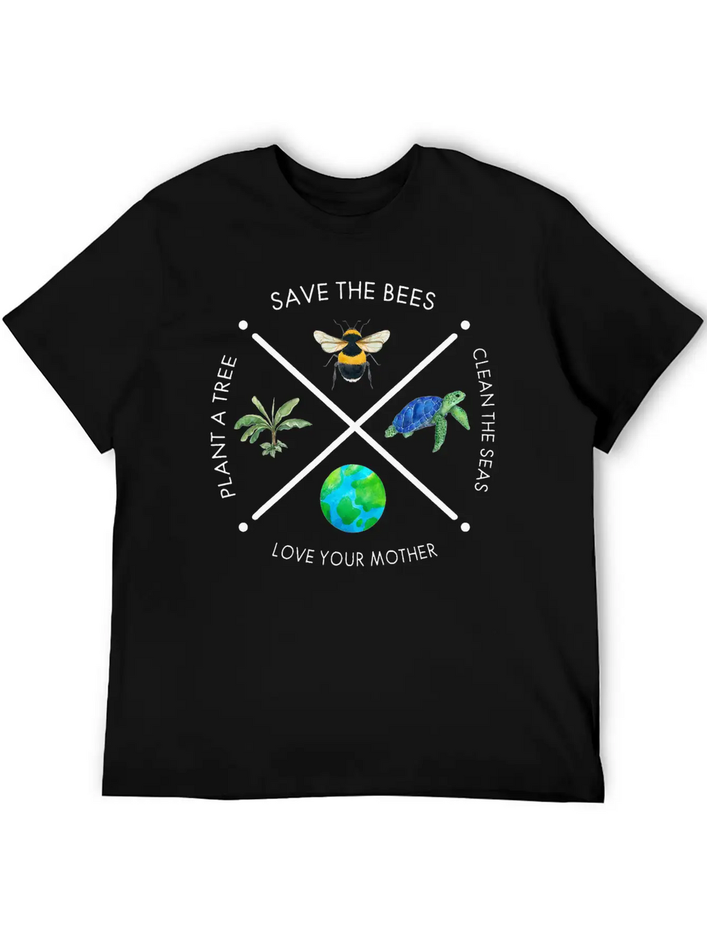 Earth Day Save The Bees Plant More Trees Clean Classic Fit Graphic Tee For Daily Comfort – Unisex Cotton Shirt