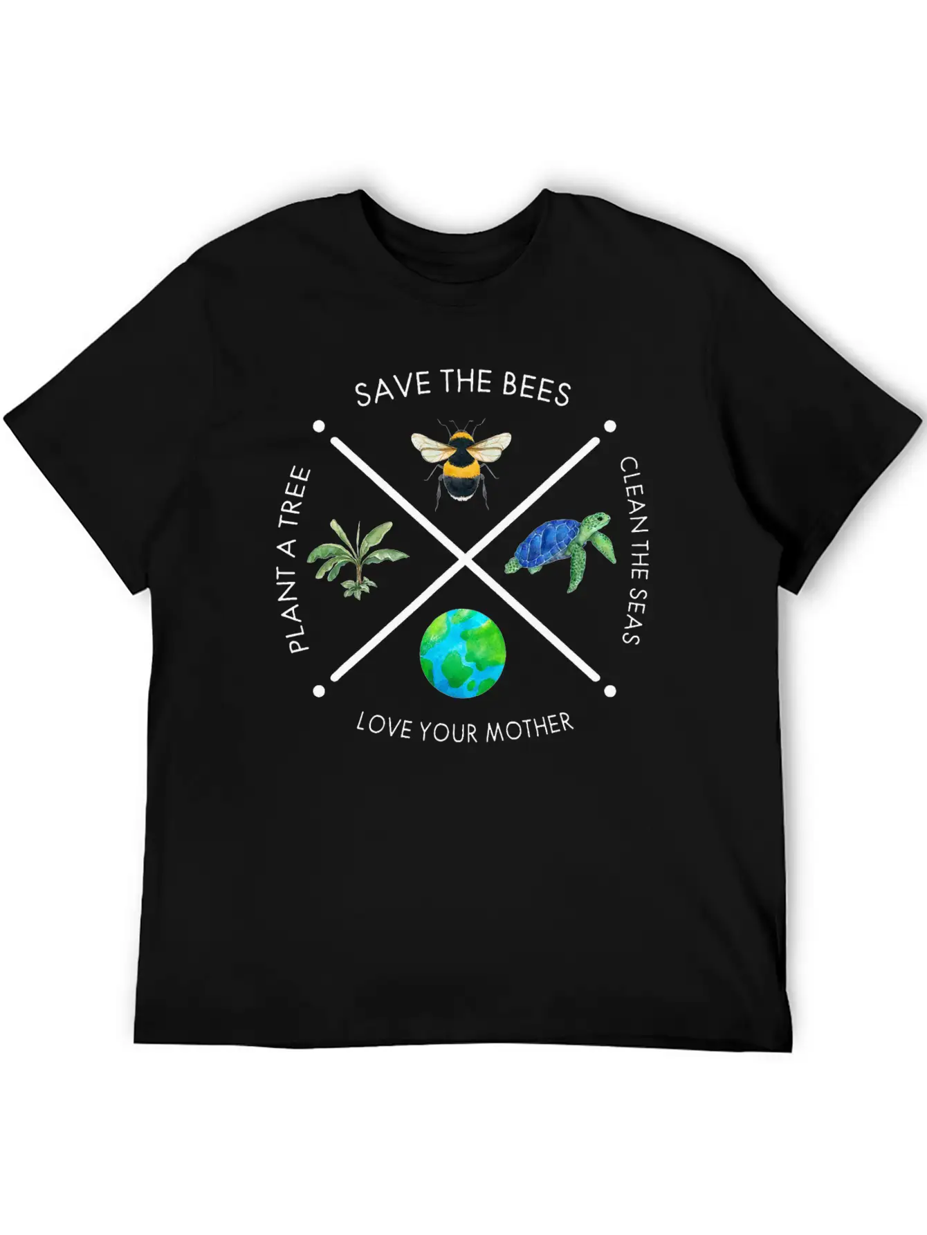 Earth Day Save The Bees Plant More Trees Clean Classic Fit Graphic Tee For Daily Comfort – Unisex Cotton Shirt