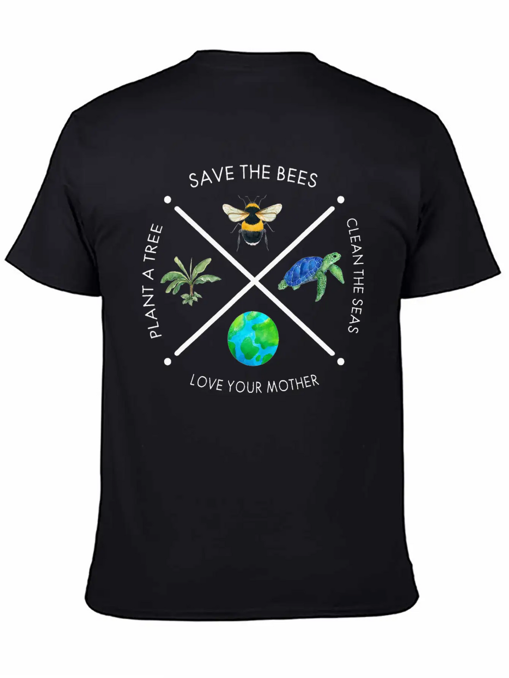 Earth Day Save The Bees Plant More Trees Clean Classic Fit Graphic Tee For Daily Comfort – Unisex Cotton Shirt