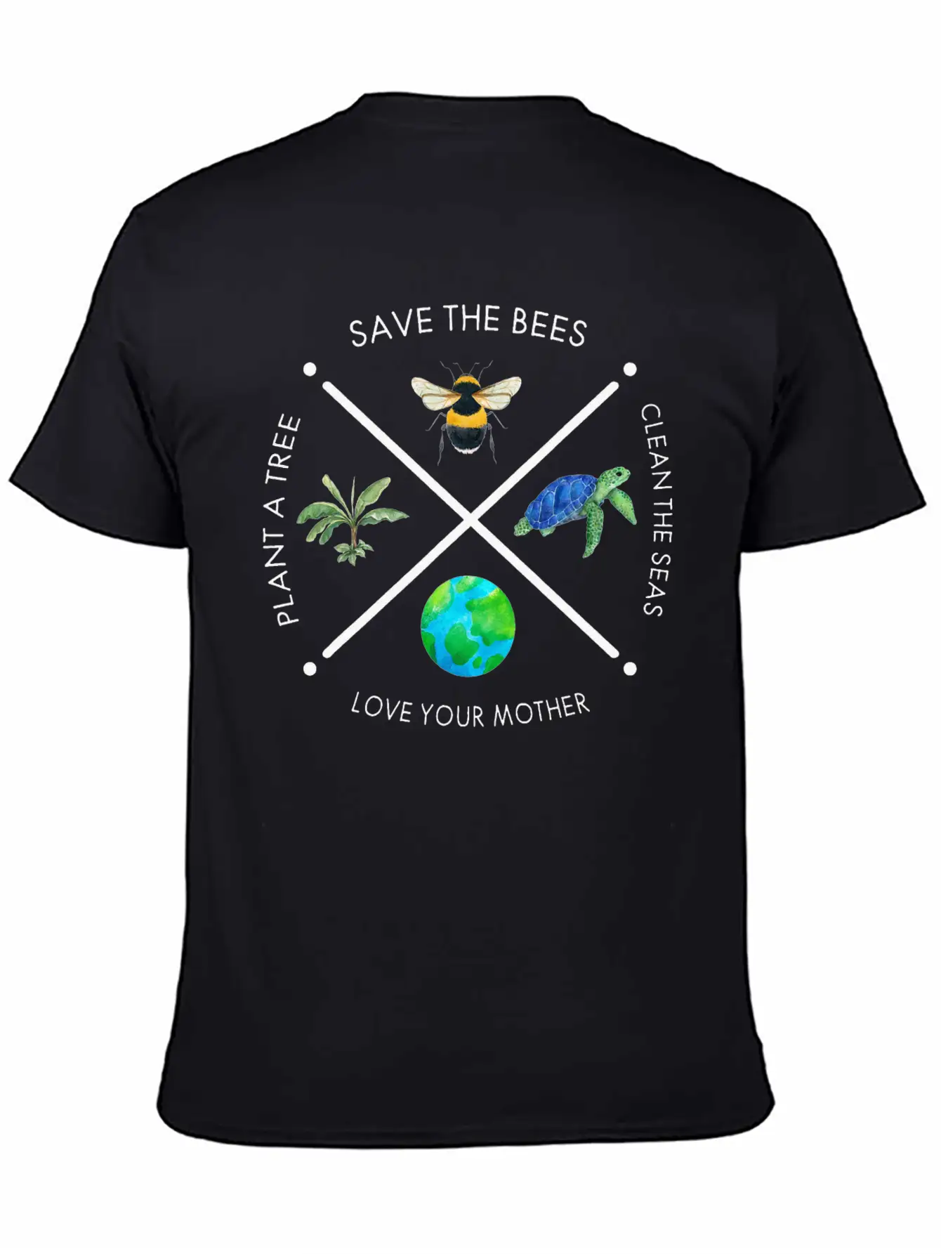 Earth Day Save The Bees Plant More Trees Clean Classic Fit Graphic Tee For Daily Comfort – Unisex Cotton Shirt