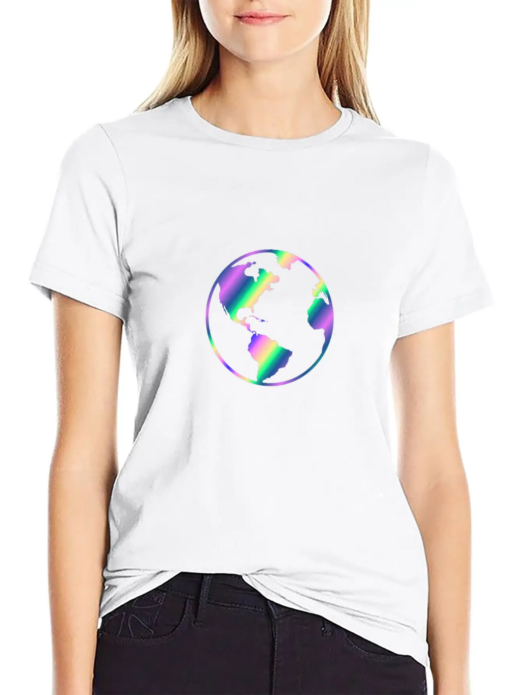 Earth Rainbow Stylish Everyday T-Shirt – Unisex Basic Cotton Tee