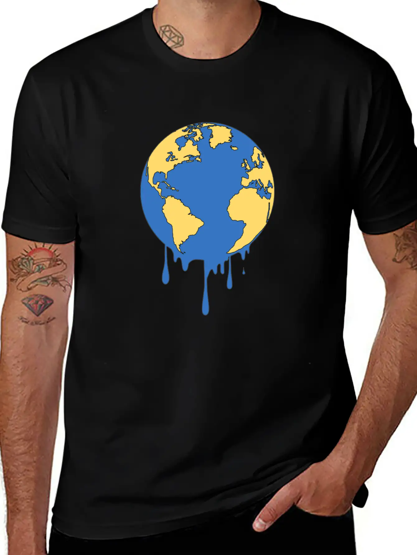 Earth Unisex Short Sleeve Soft Cotton T-Shirt – Casual Everyday Wear