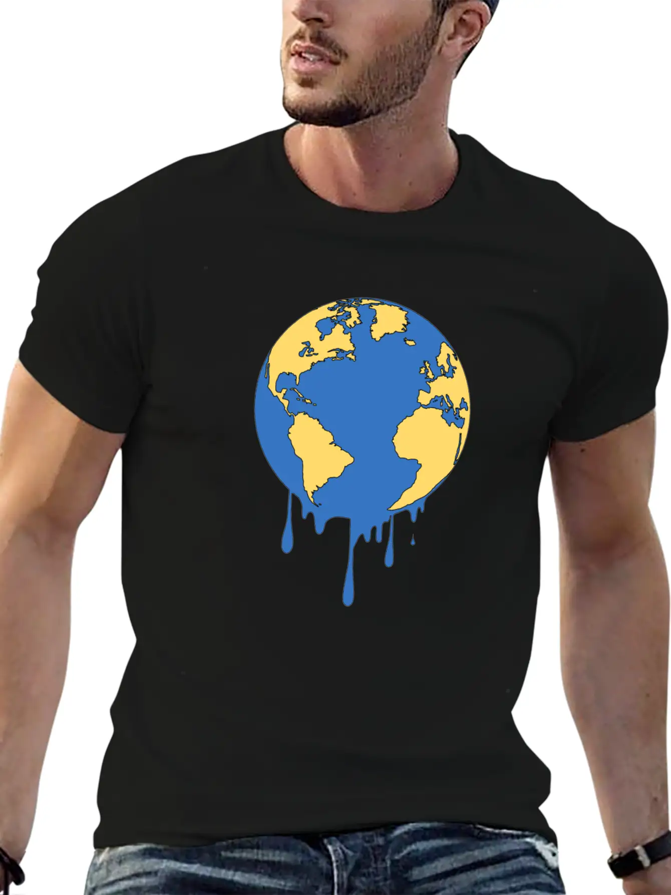 Earth Unisex Short Sleeve Soft Cotton T-Shirt – Casual Everyday Wear