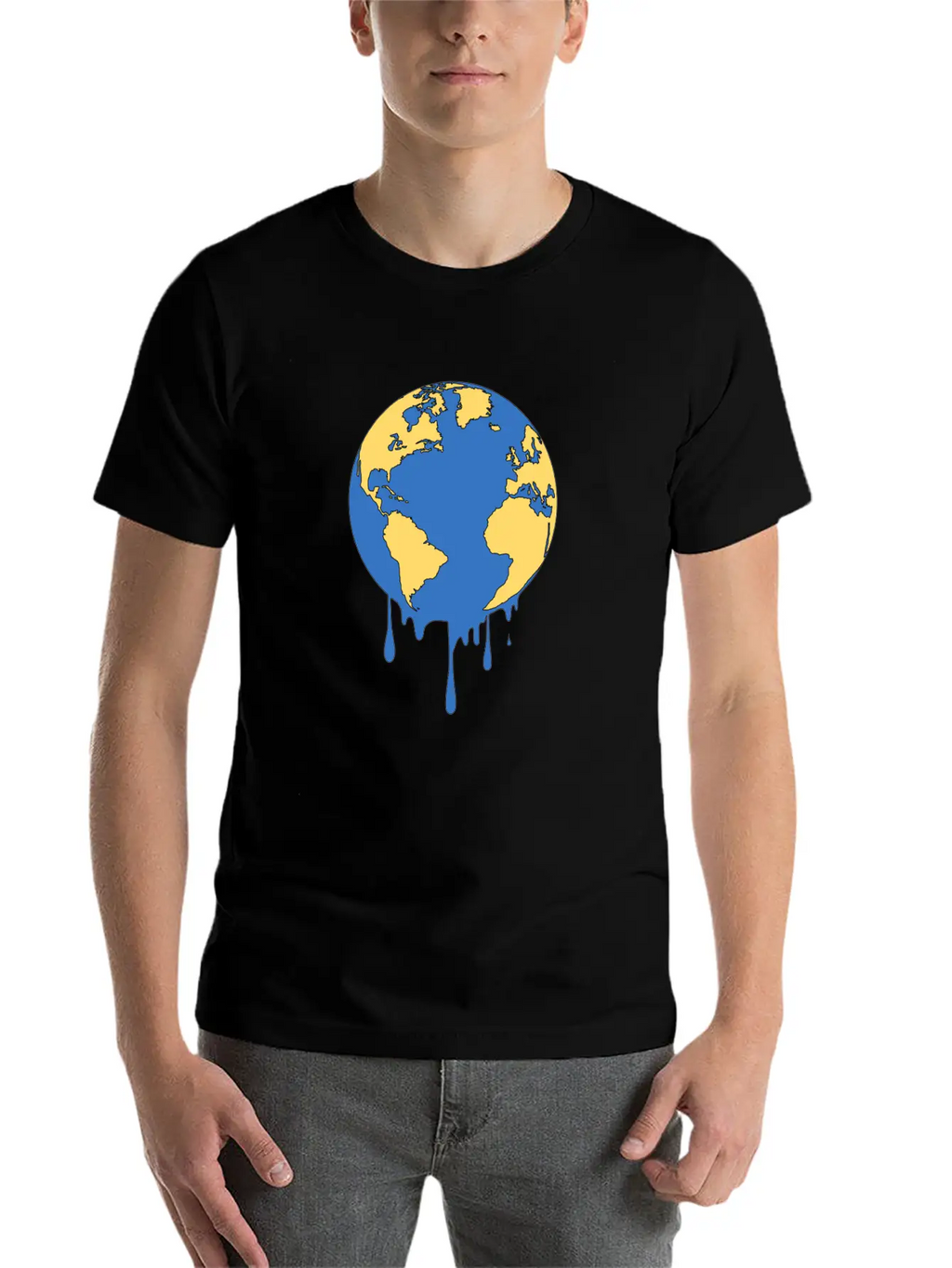 Earth Unisex Short Sleeve Soft Cotton T-Shirt – Casual Everyday Wear