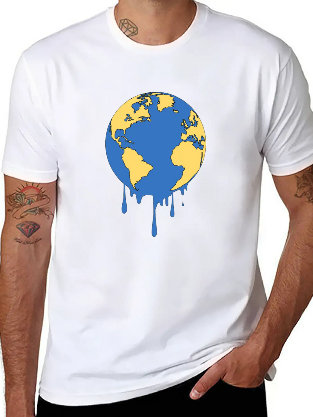 Earth Unisex Short Sleeve Soft Cotton T-Shirt – Casual Everyday Wear