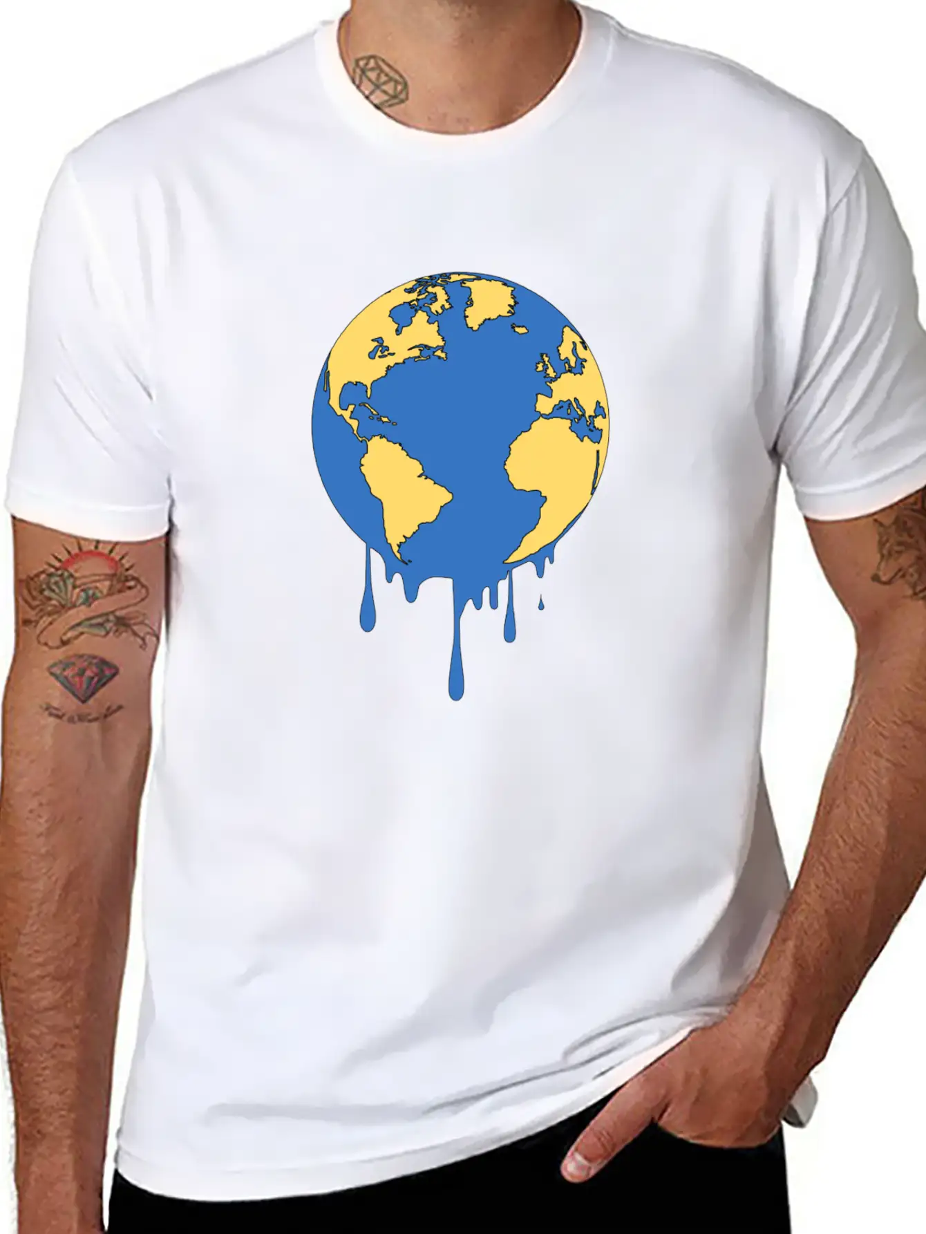 Earth Unisex Short Sleeve Soft Cotton T-Shirt – Casual Everyday Wear