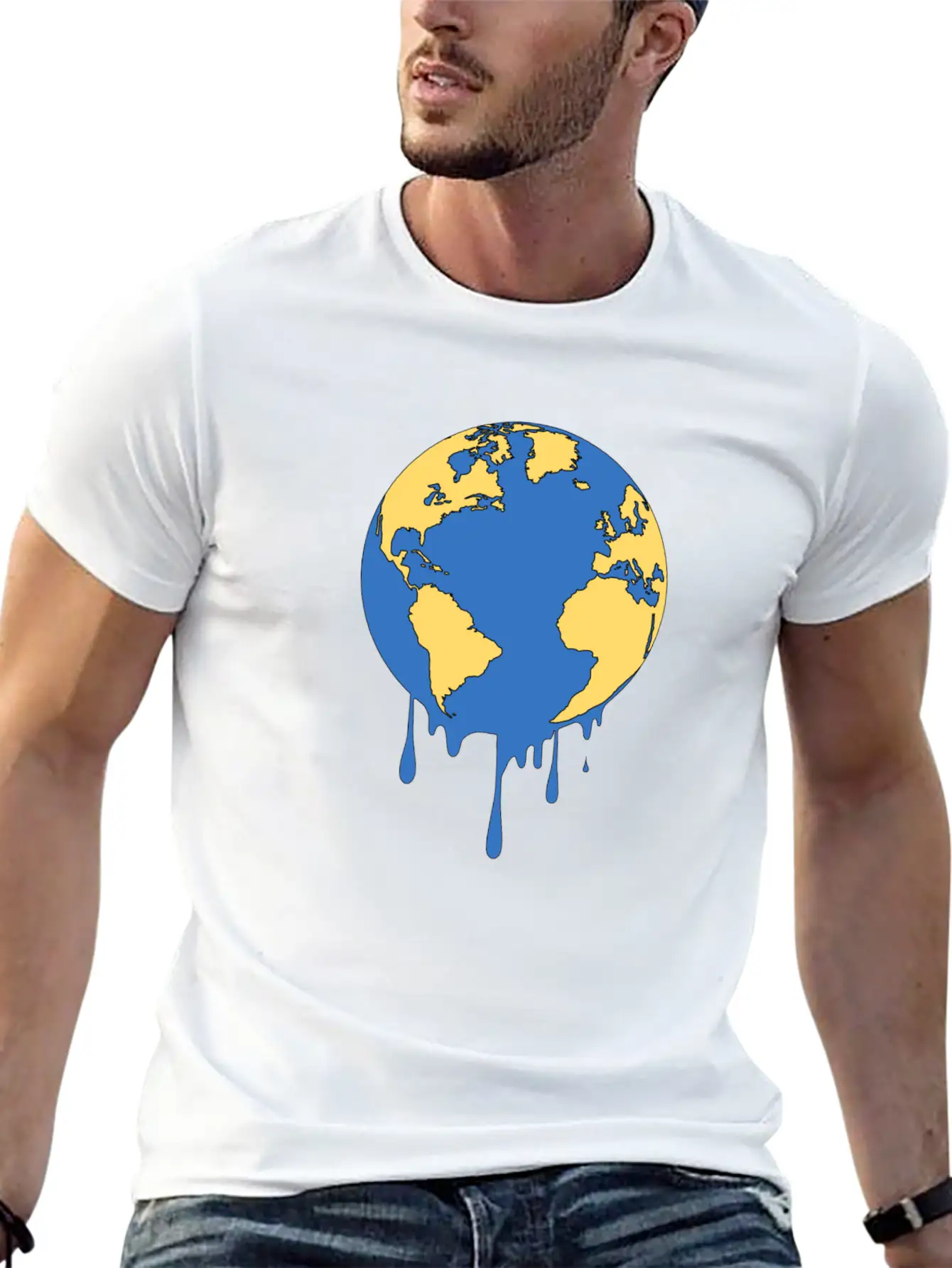 Earth Unisex Short Sleeve Soft Cotton T-Shirt – Casual Everyday Wear