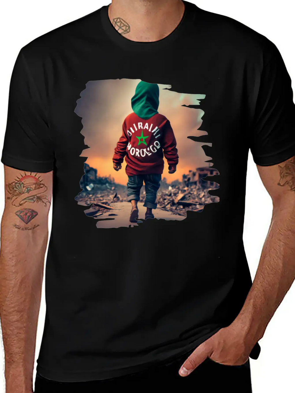 Earthquake In Morocco,Together We Stand Unisex Casual T-Shirt – Clean Design For Daily Comfort