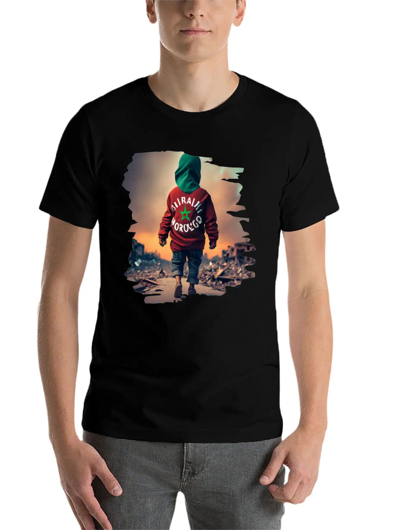 Earthquake In Morocco,Together We Stand Unisex Casual T-Shirt – Clean Design For Daily Comfort
