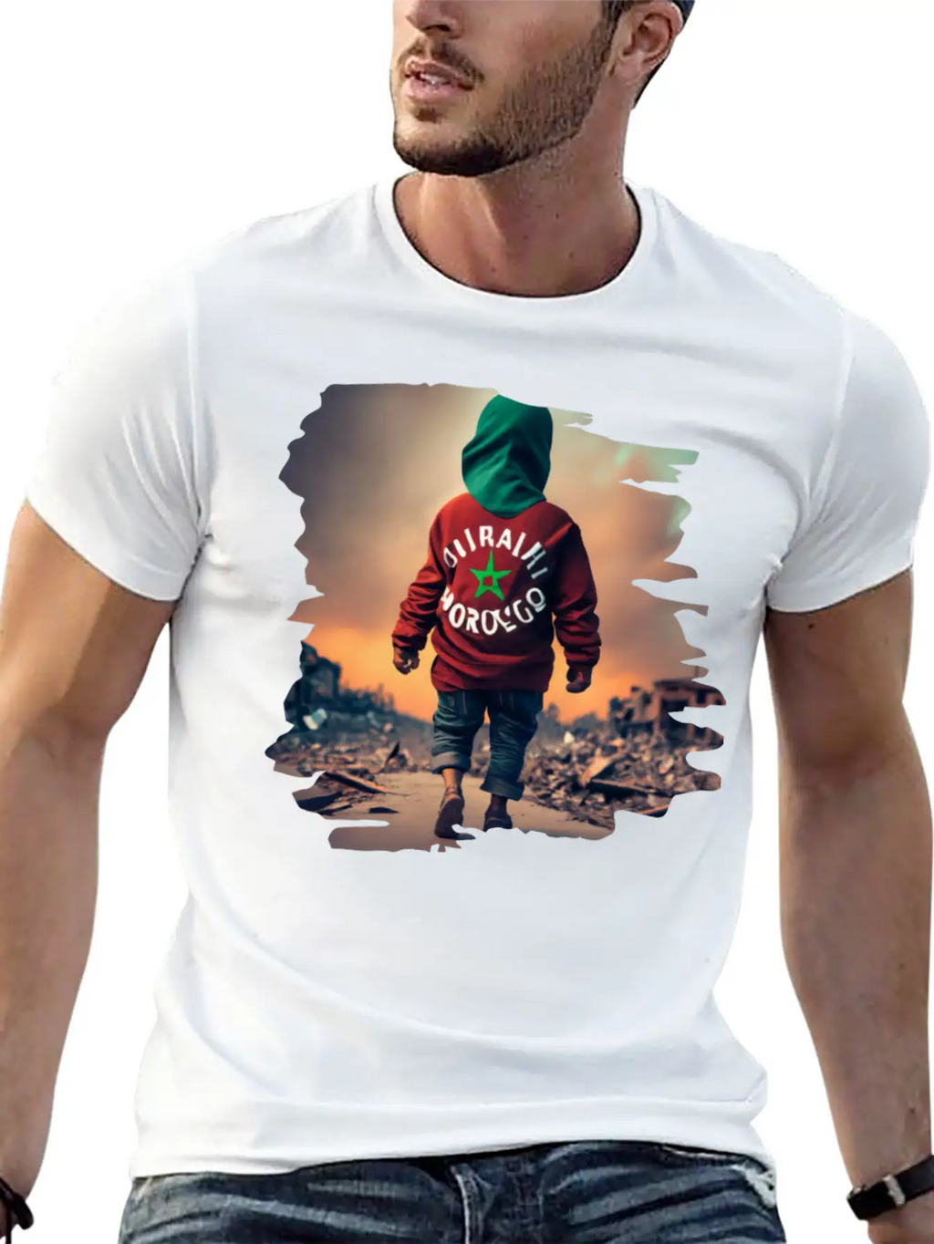Earthquake In Morocco,Together We Stand Unisex Casual T-Shirt – Clean Design For Daily Comfort