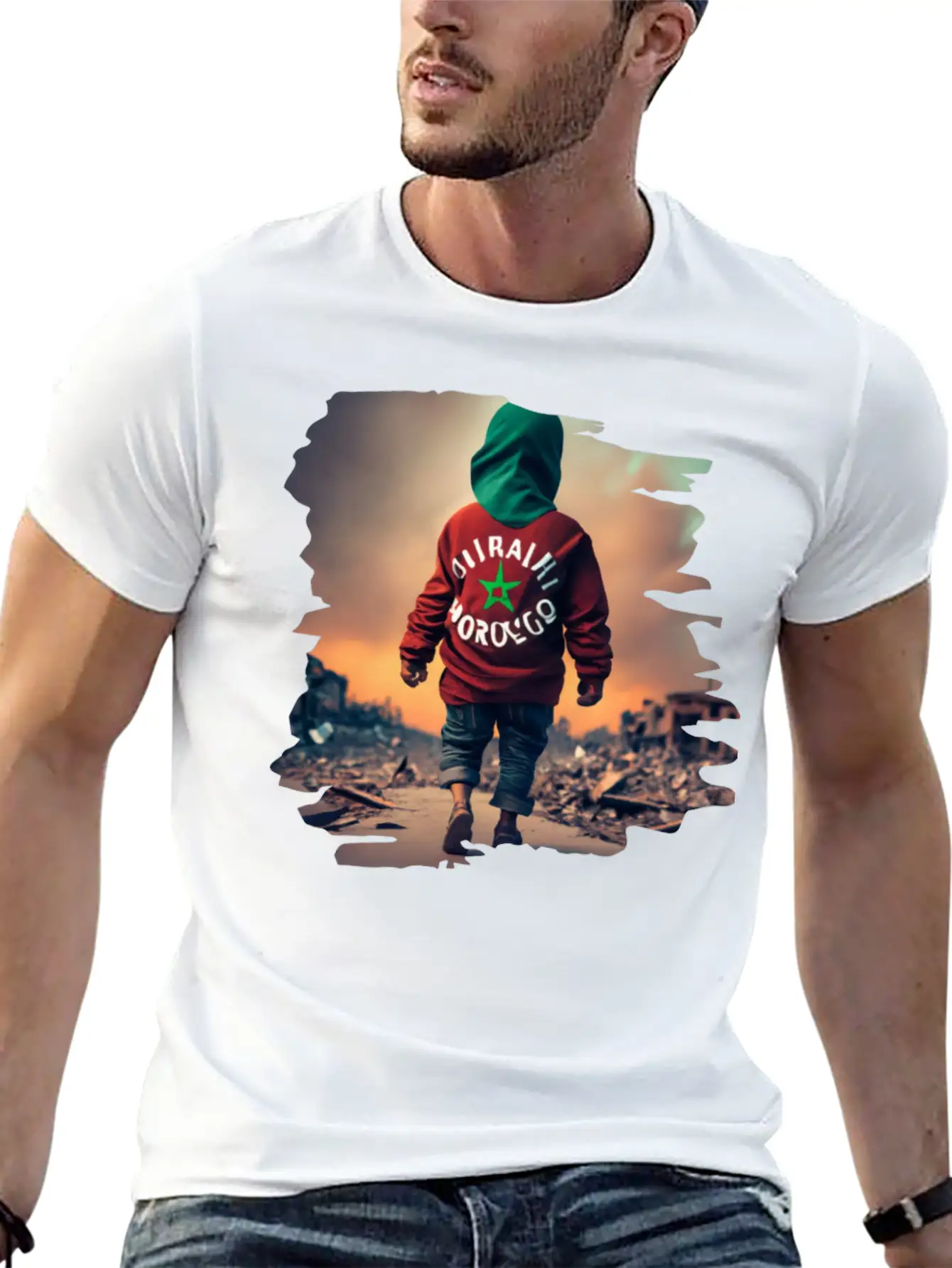 Earthquake In Morocco,Together We Stand Unisex Casual T-Shirt – Clean Design For Daily Comfort