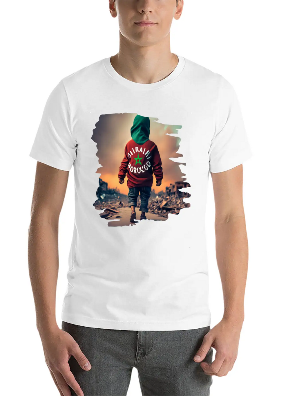 Earthquake In Morocco,Together We Stand Unisex Casual T-Shirt – Clean Design For Daily Comfort