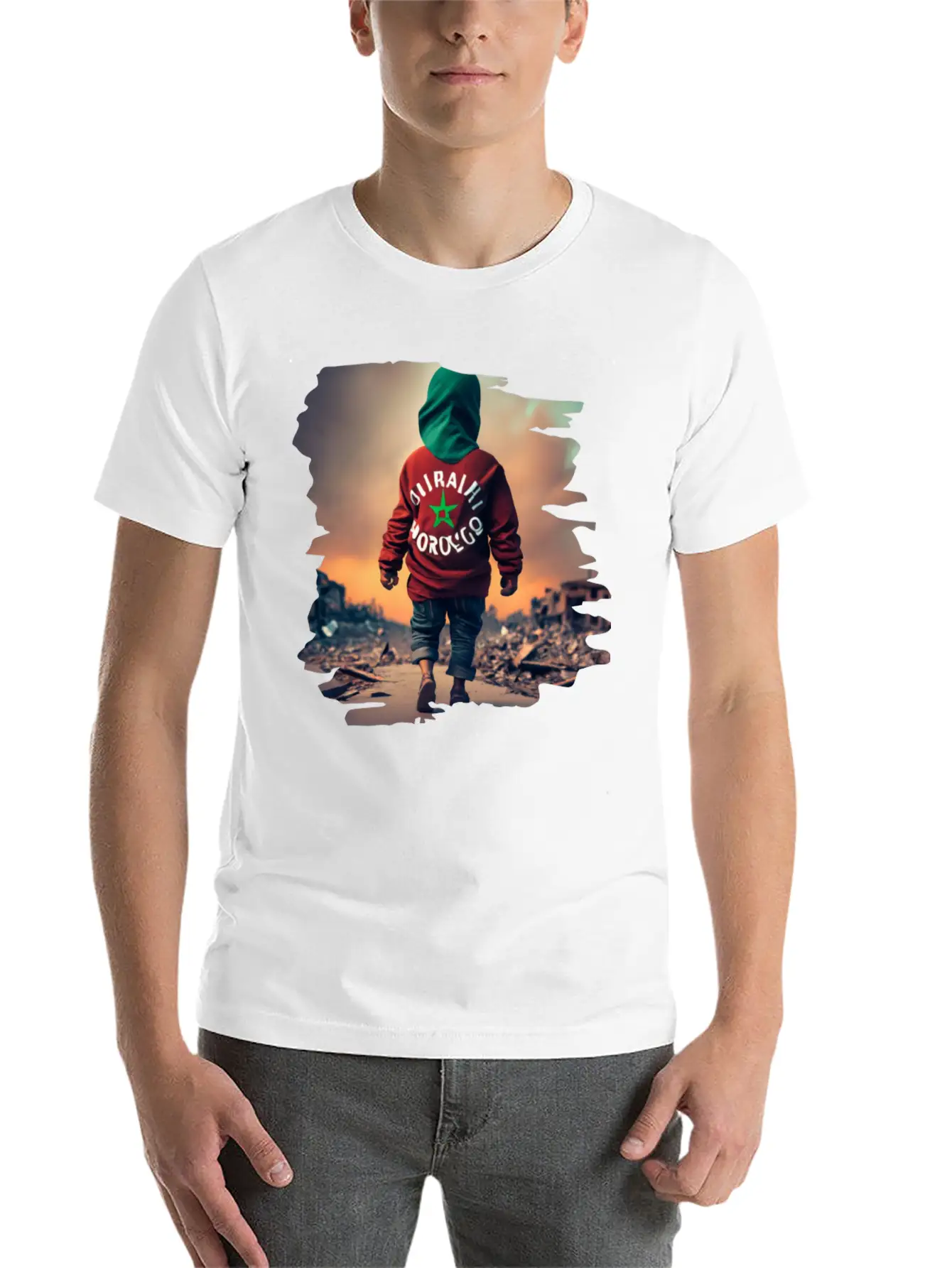 Earthquake In Morocco,Together We Stand Unisex Casual T-Shirt – Clean Design For Daily Comfort