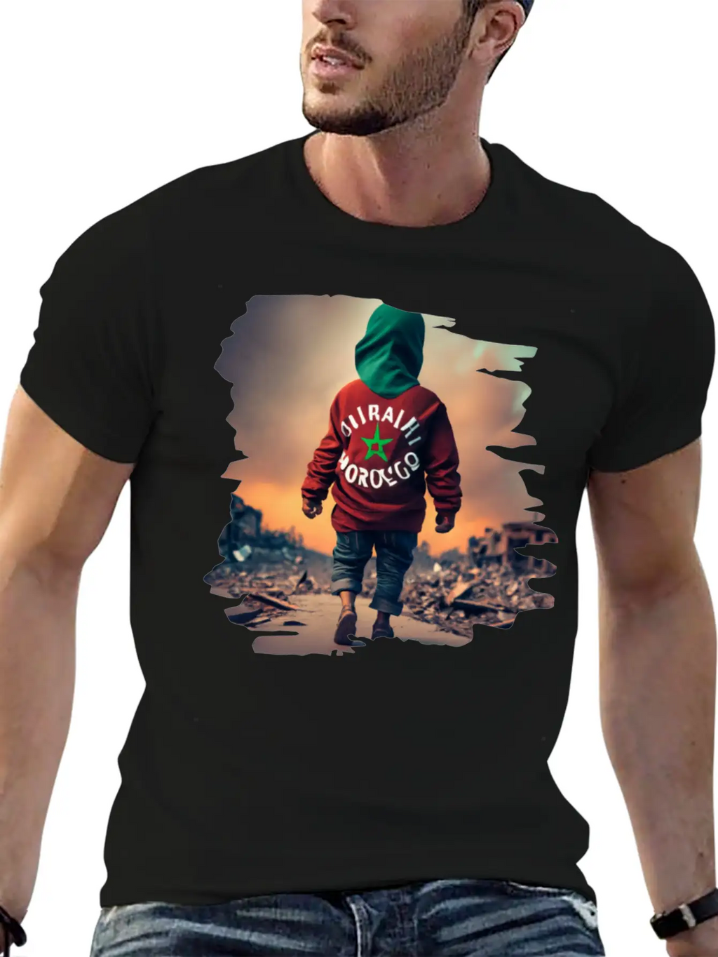 Earthquake In Morocco,Together We Stand Unisex Casual T-Shirt – Clean Design For Daily Comfort