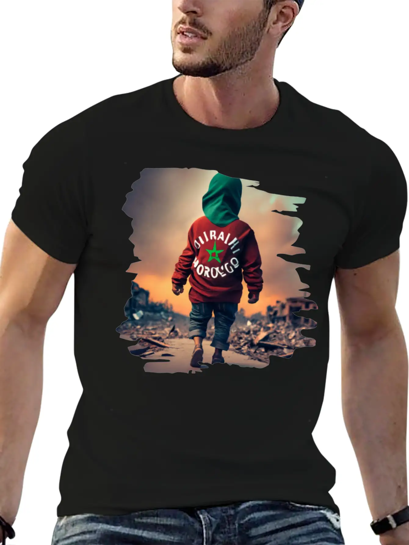 Earthquake In Morocco,Together We Stand Unisex Casual T-Shirt – Clean Design For Daily Comfort