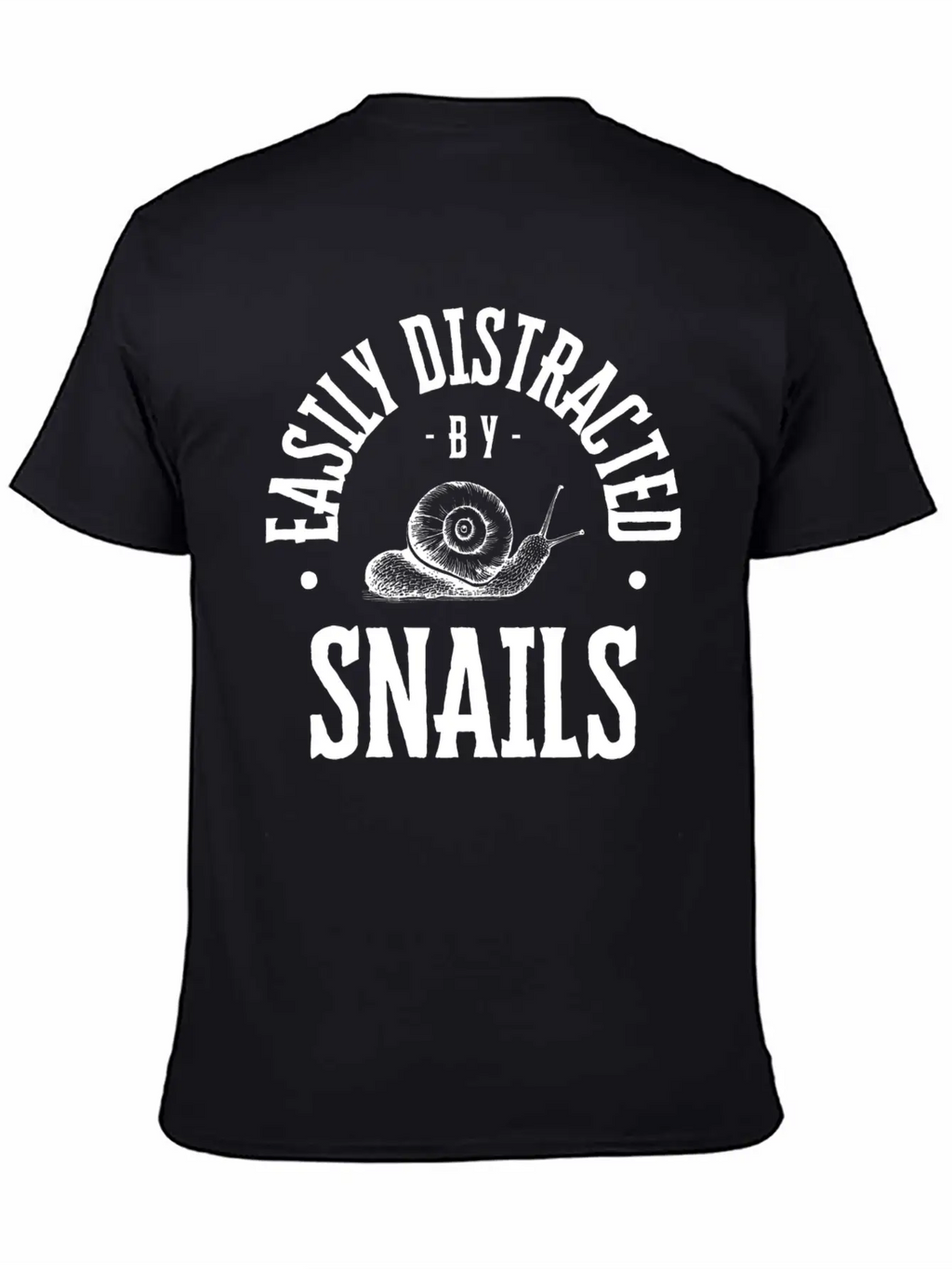 Easily Distracted By Snails Lover Funny Breathable Soft Cotton T-Shirt – Timeless Casual Look