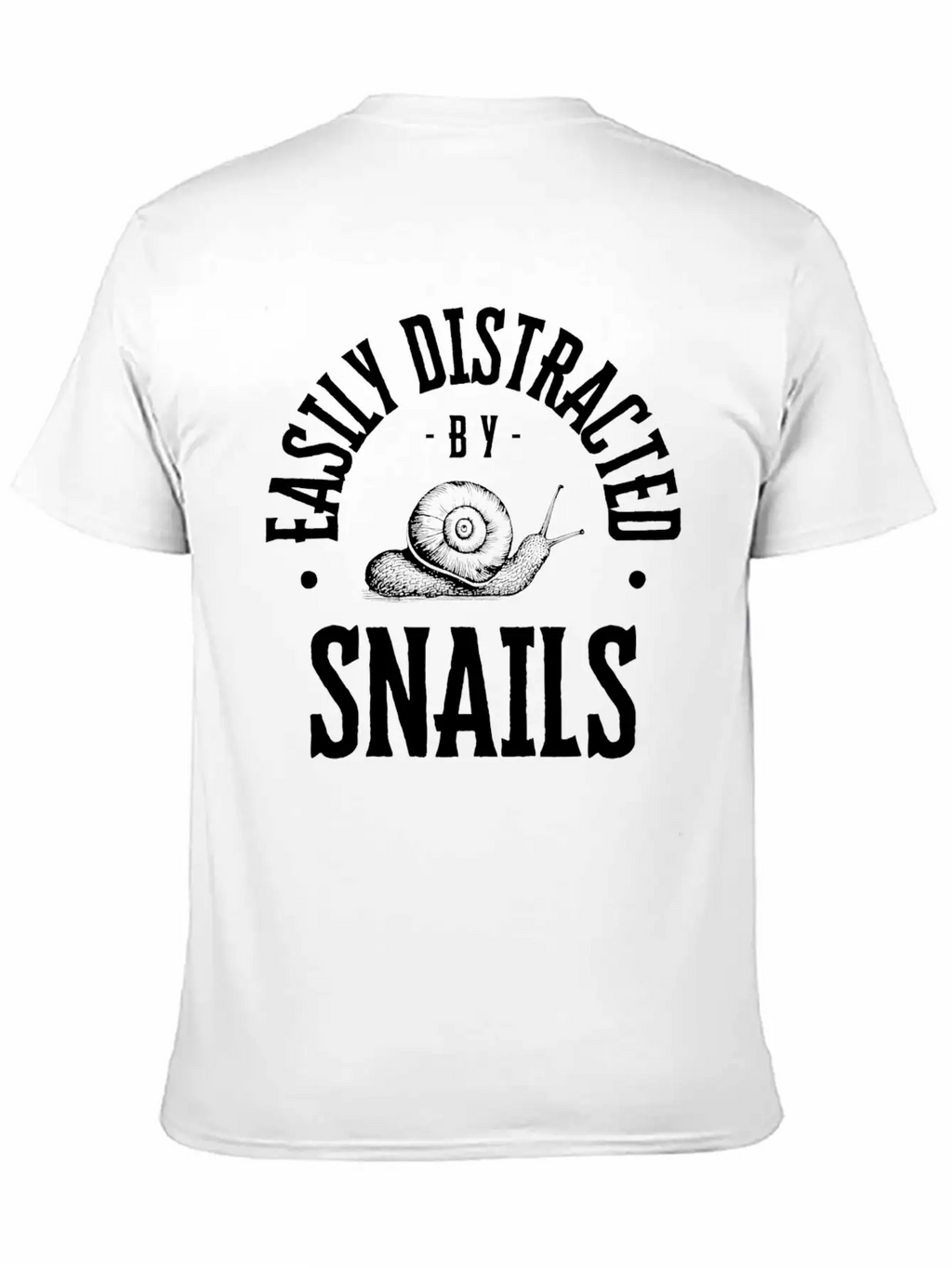 Easily Distracted By Snails Lover Funny Breathable Soft Cotton T-Shirt – Timeless Casual Look