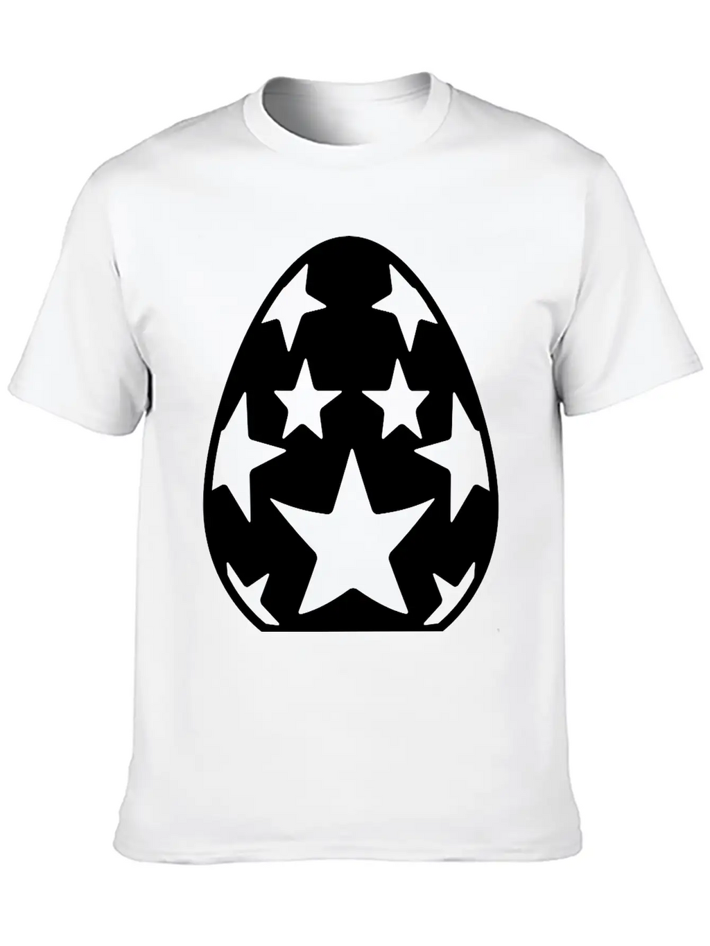 Easter Egg With Stars Unisex Casual T-Shirt – Clean Design For Daily Comfort