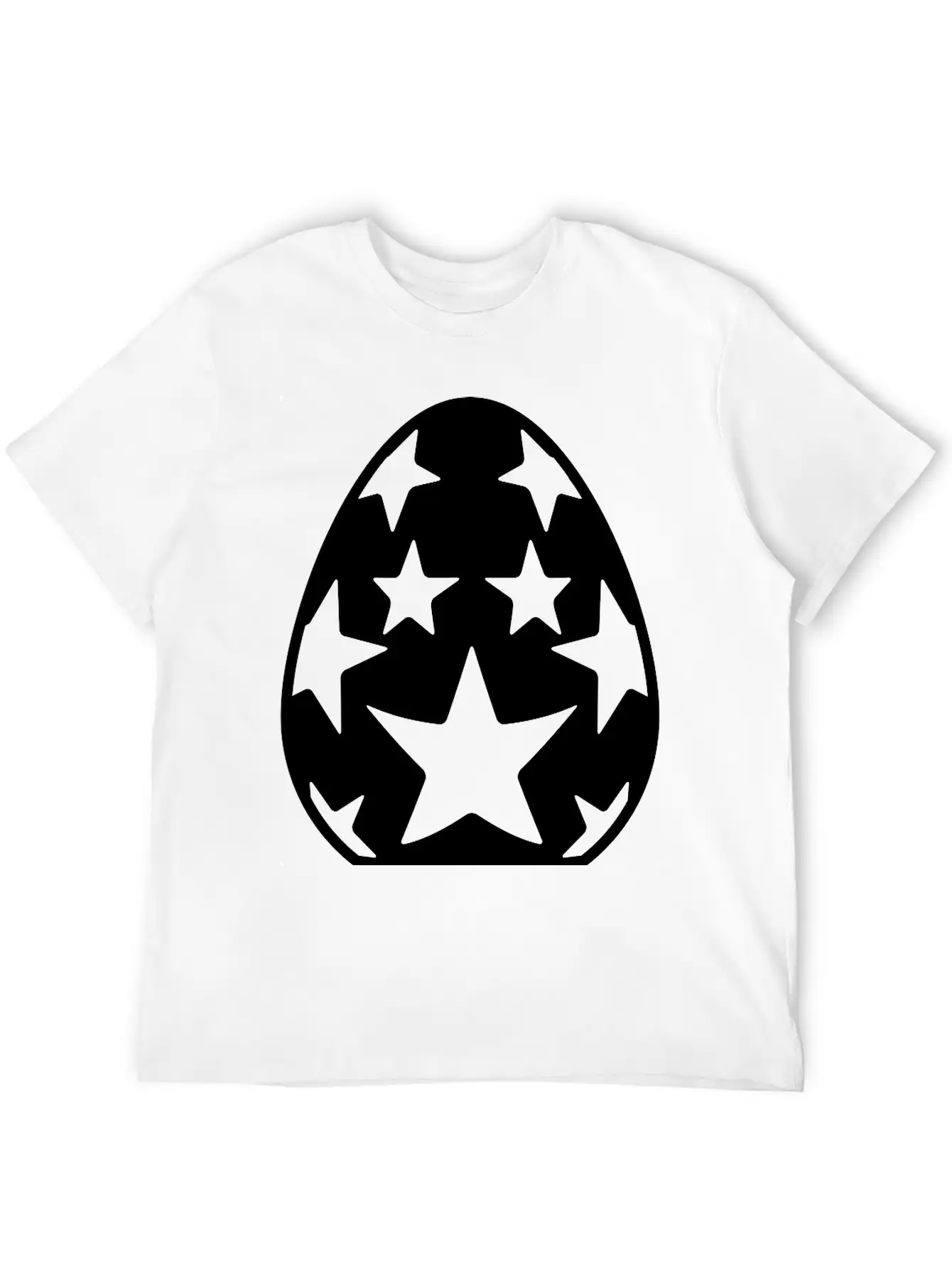 Easter Egg With Stars Unisex Casual T-Shirt – Clean Design For Daily Comfort