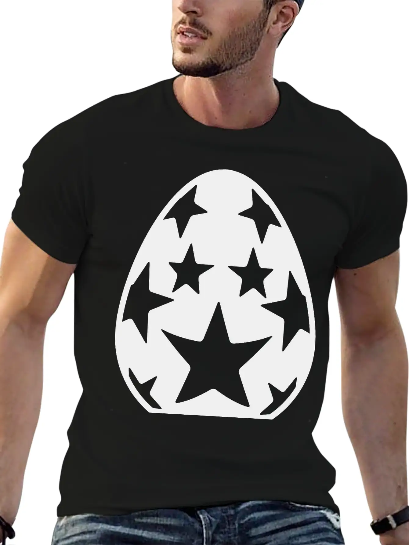 Easter Egg With Stars Unisex Casual T-Shirt – Clean Design For Daily Comfort