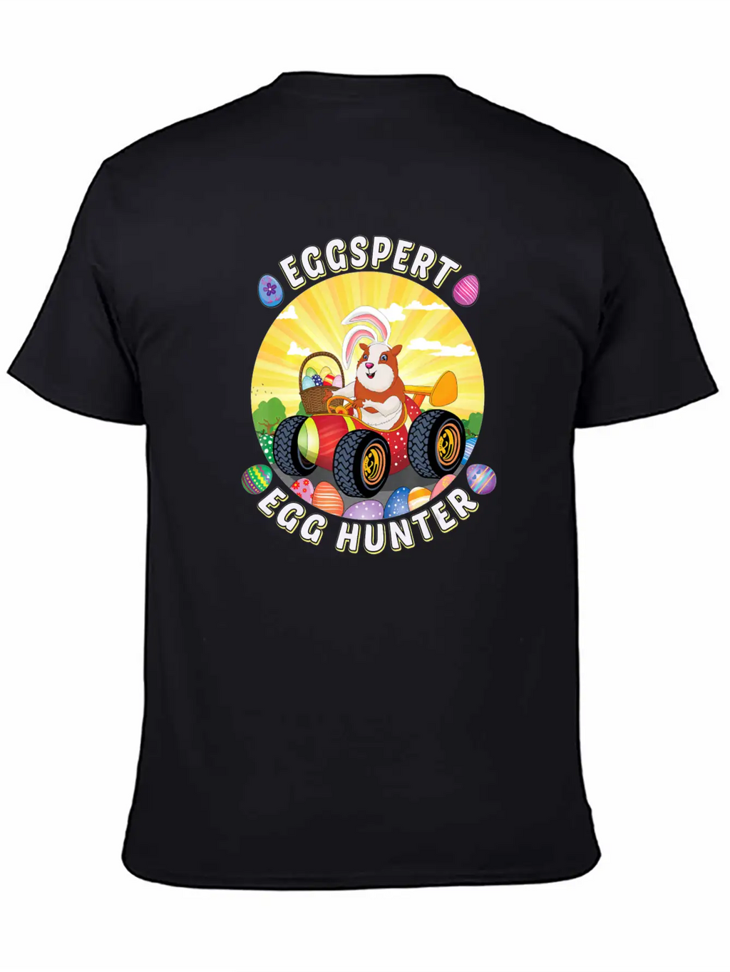 Easter Guinea Pig Lover Egg Truck Eggspert Egg Unisex Casual T-Shirt – Clean Design For Daily Comfort