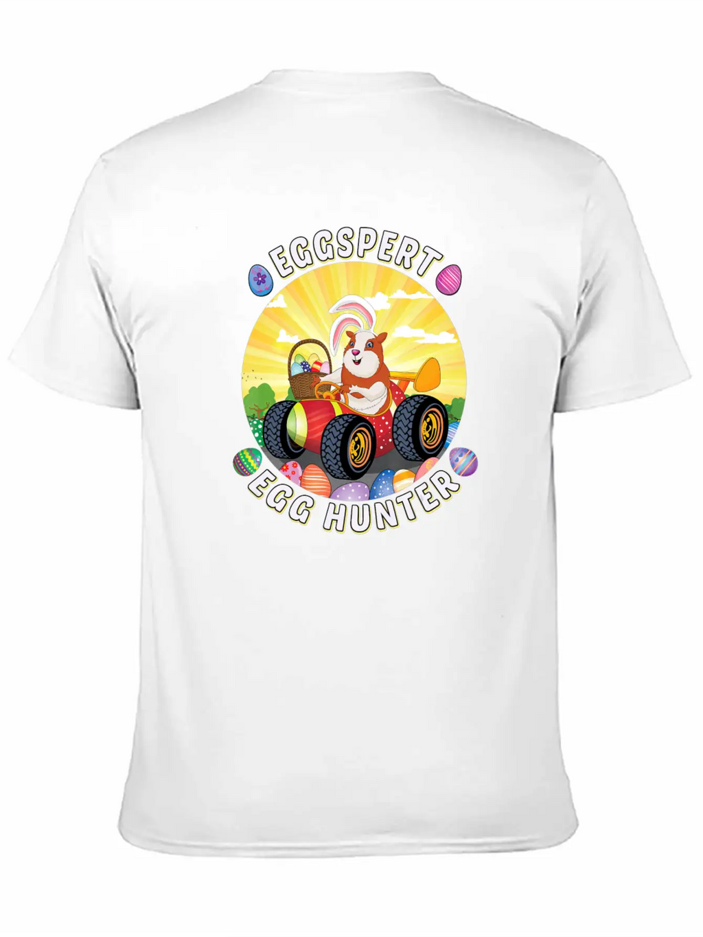 Easter Guinea Pig Lover Egg Truck Eggspert Egg Unisex Casual T-Shirt – Clean Design For Daily Comfort
