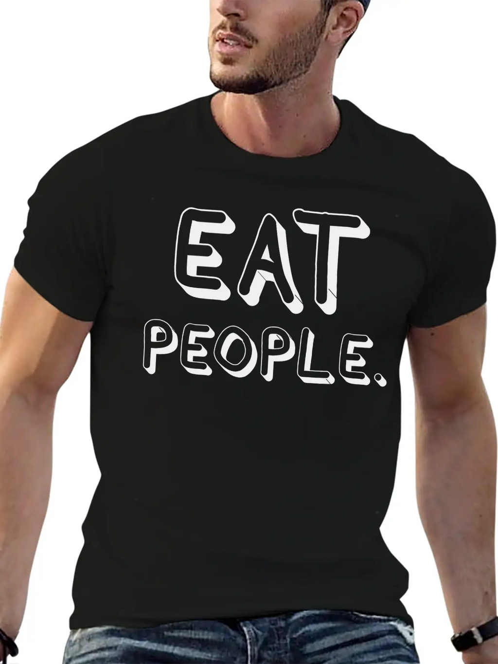 Eat People Essential Cotton Tee For Daily Outfits – Unisex Style