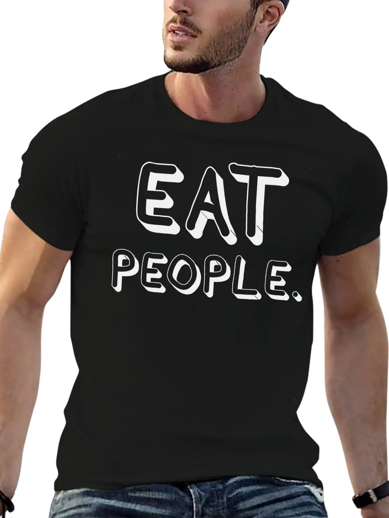 Eat People Essential Cotton Tee For Daily Outfits – Unisex Style
