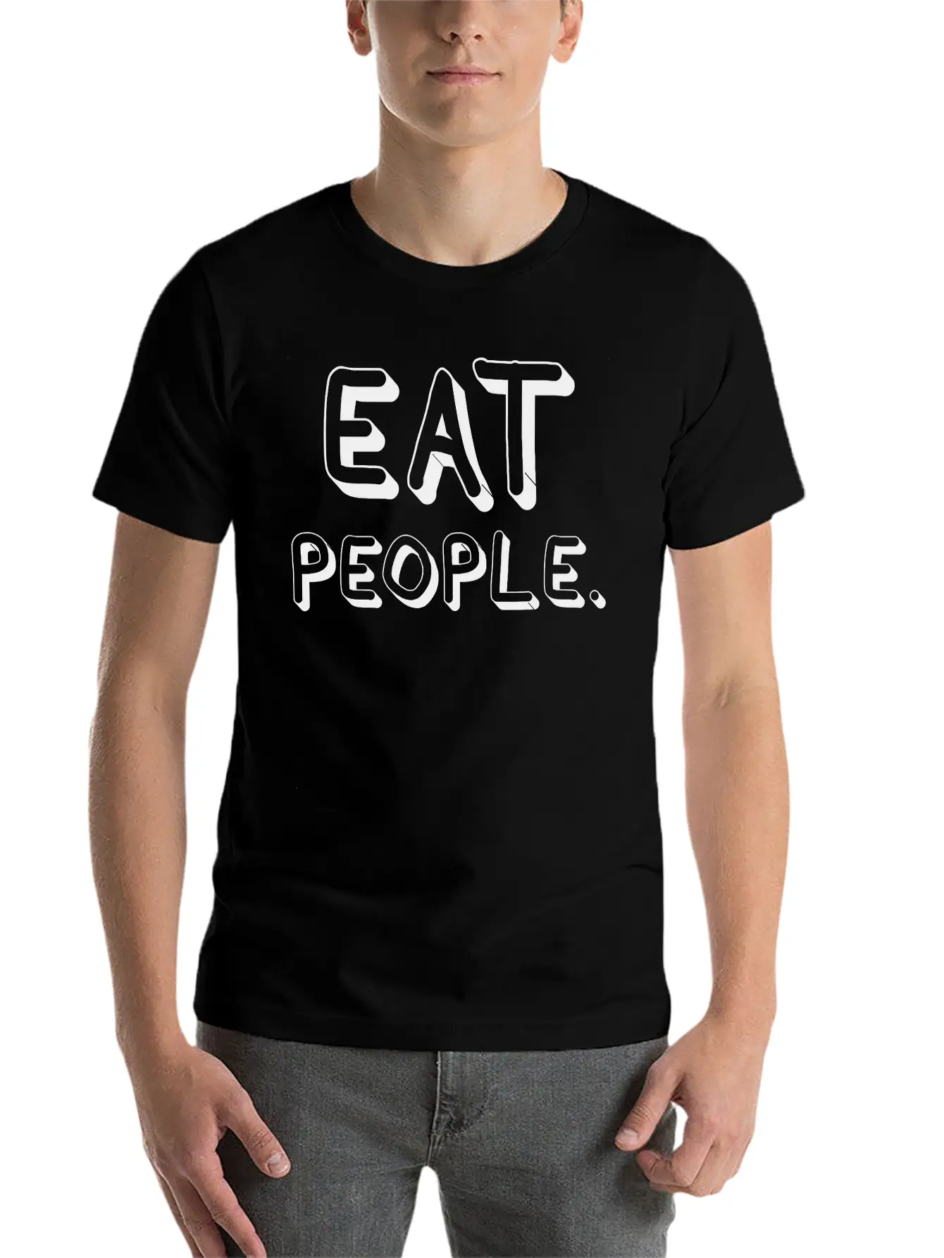 Eat People Essential Cotton Tee For Daily Outfits – Unisex Style