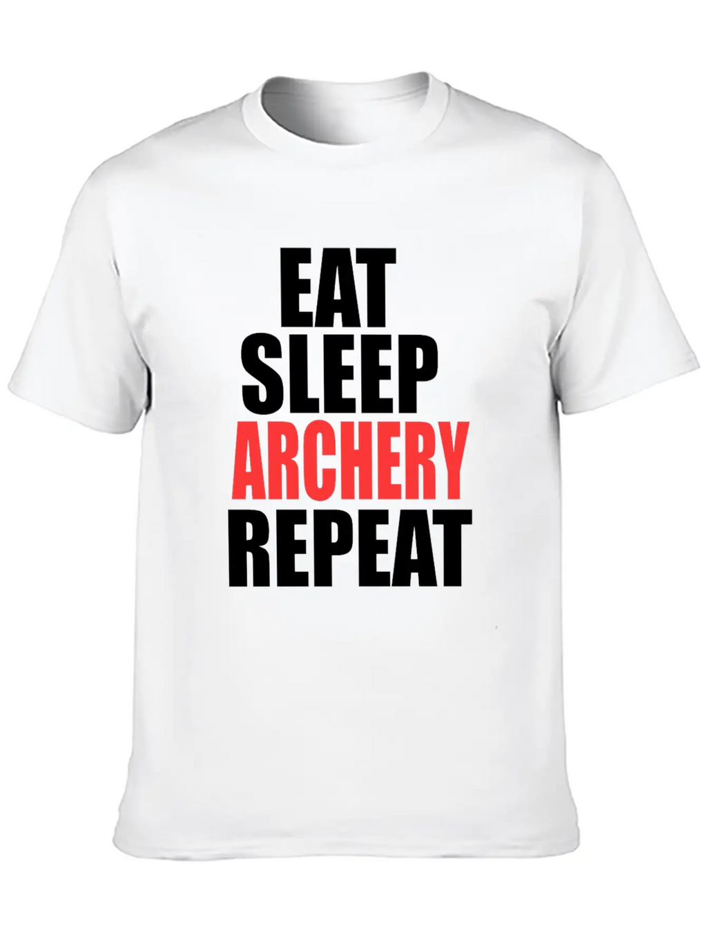 Eat Sleep Archery Repeat Gift Nature Arrow Bow Stylish Everyday T-Shirt – Unisex Basic Cotton Tee