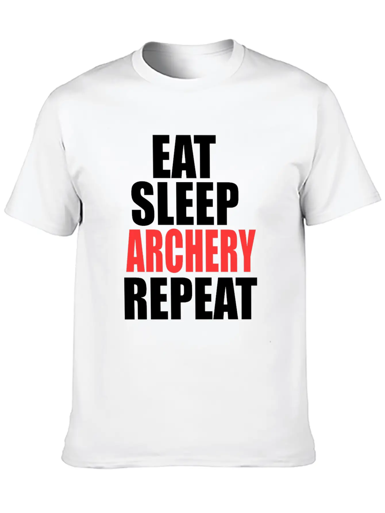 Eat Sleep Archery Repeat Gift Nature Arrow Bow Stylish Everyday T-Shirt – Unisex Basic Cotton Tee