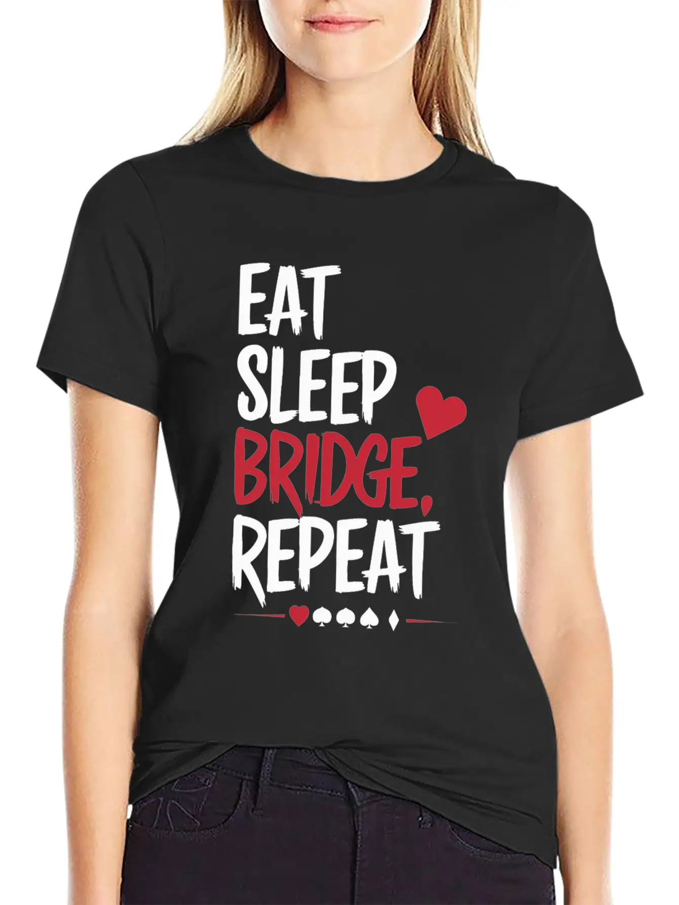 Eat Sleep Bridge Repeat Unisex Short Sleeve Soft Cotton T-Shirt – Casual Everyday Wear