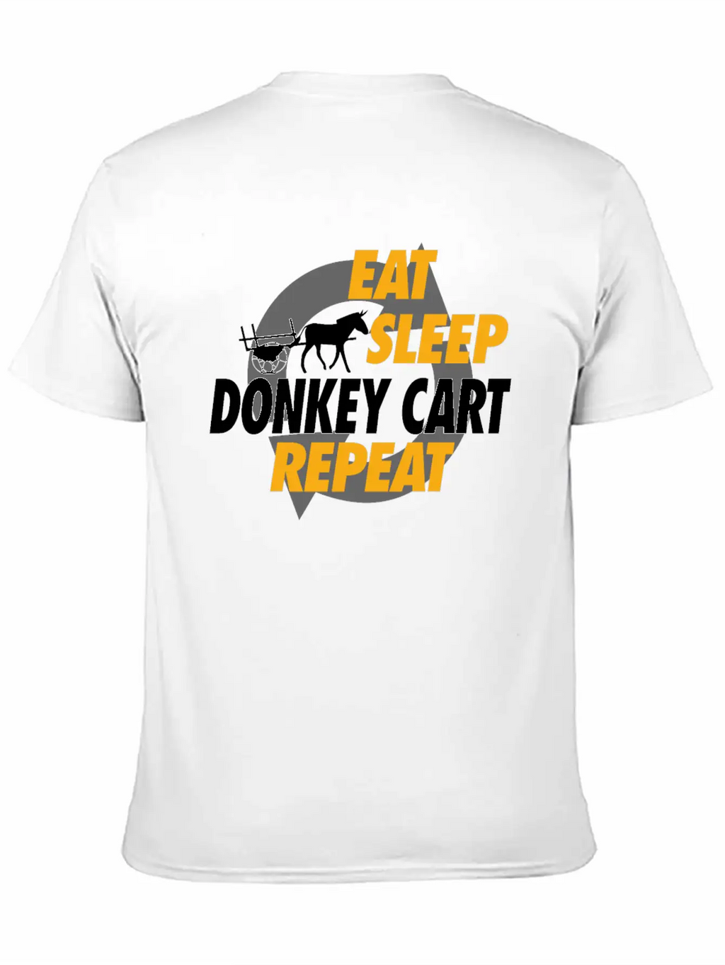 Eat Sleep Donkey Cart Repeat For Donkey Cart Rider Unisex Casual T-Shirt – Clean Design For Daily Comfort