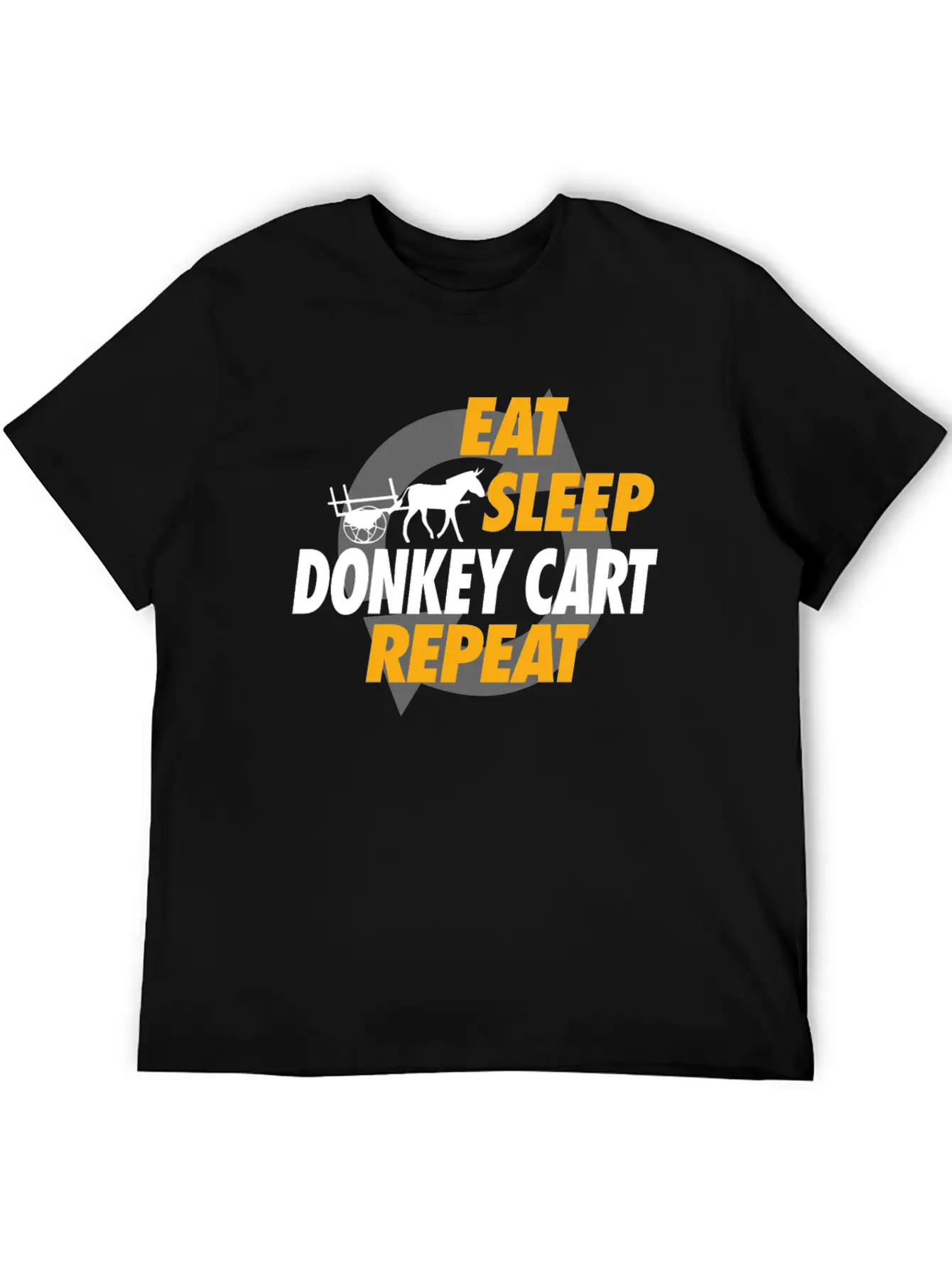 Eat Sleep Donkey Cart Repeat For Donkey Cart Rider Unisex Casual T-Shirt – Clean Design For Daily Comfort