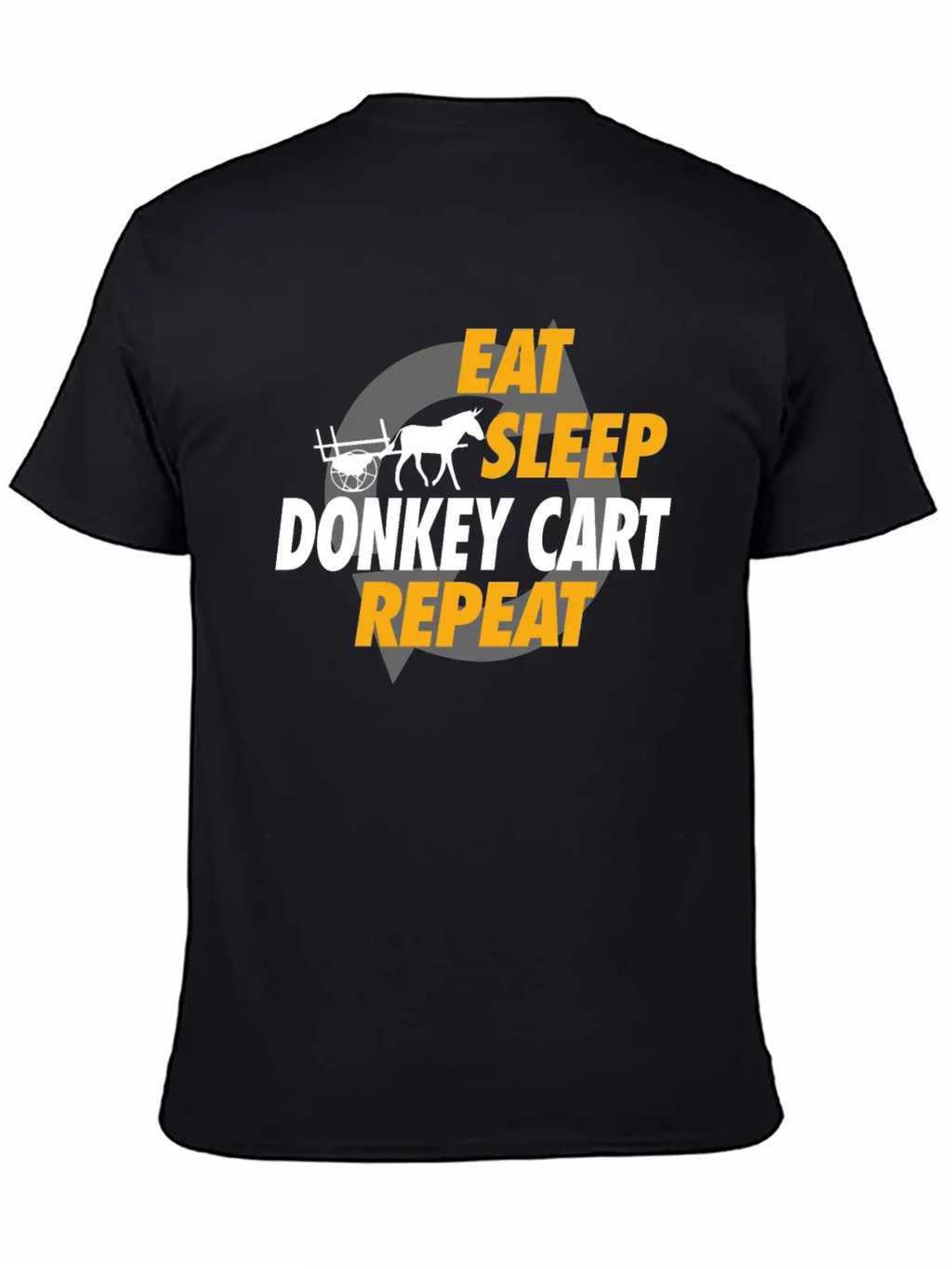 Eat Sleep Donkey Cart Repeat For Donkey Cart Rider Unisex Casual T-Shirt – Clean Design For Daily Comfort