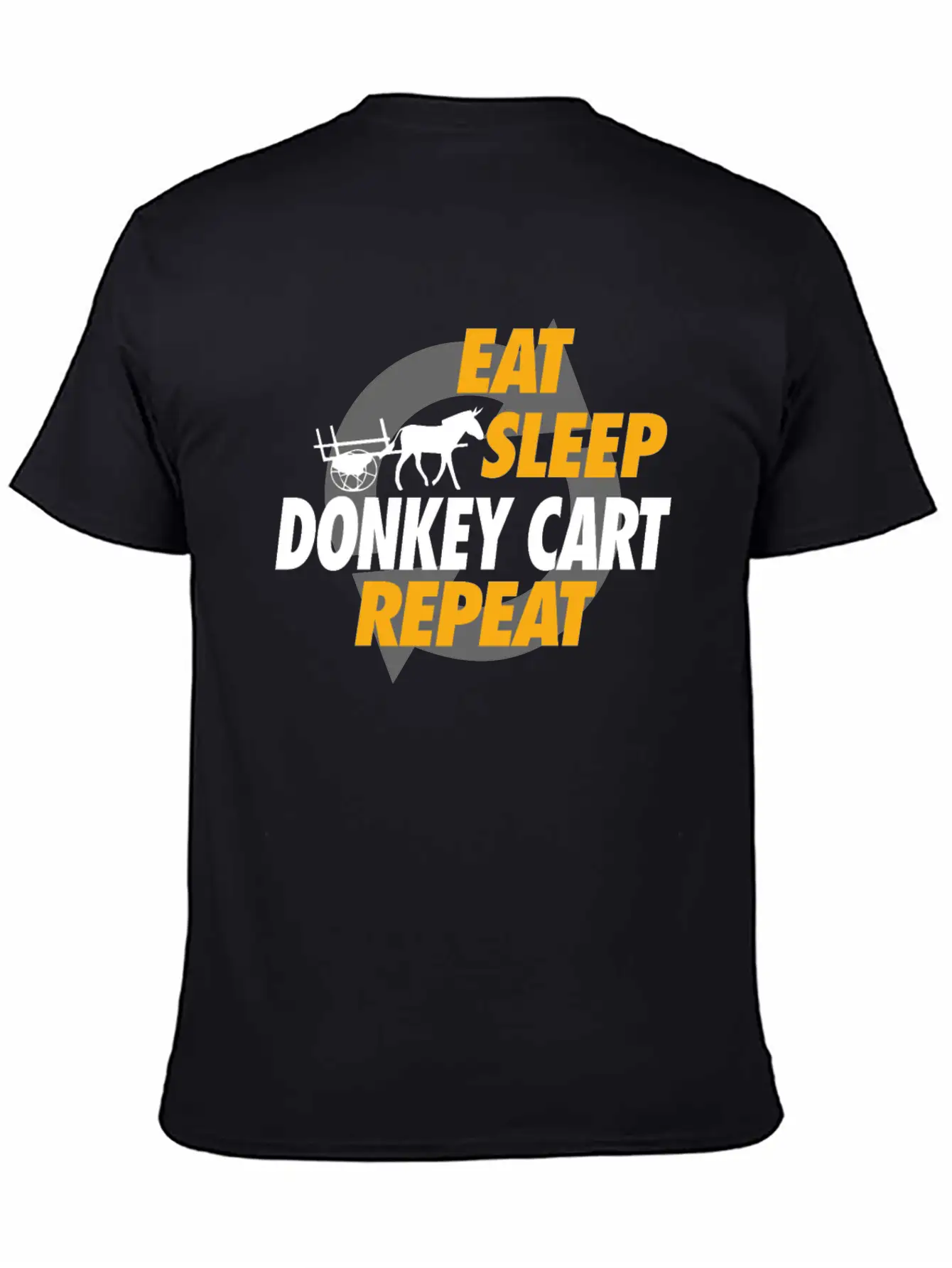 Eat Sleep Donkey Cart Repeat For Donkey Cart Rider Unisex Casual T-Shirt – Clean Design For Daily Comfort