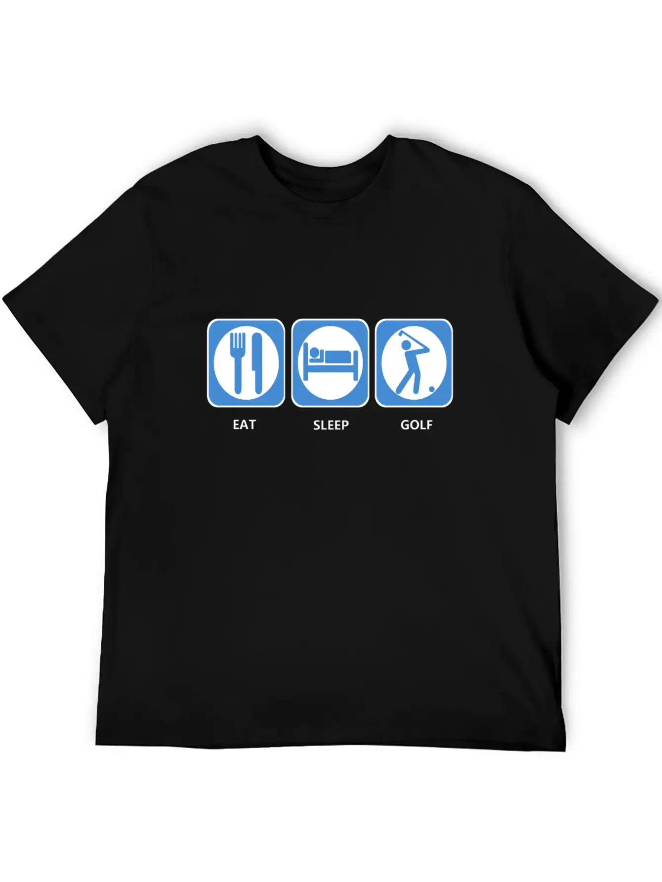 Eat Sleep Golf Casual Graphic T-Shirt – Simple And Comfortable Daily Wear
