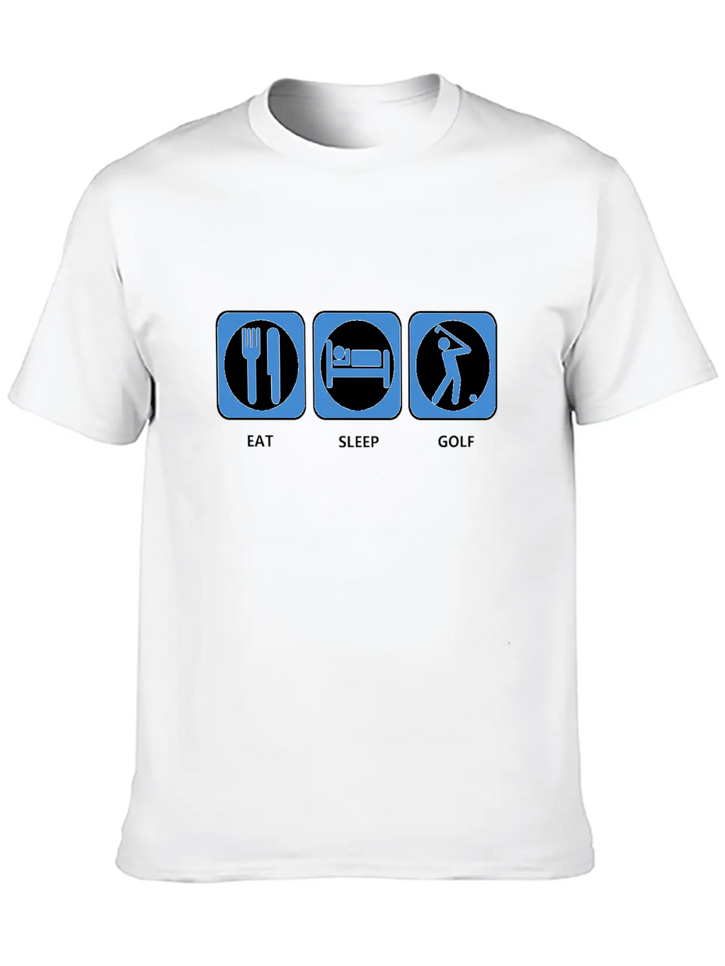 Eat Sleep Golf Casual Graphic T-Shirt – Simple And Comfortable Daily Wear