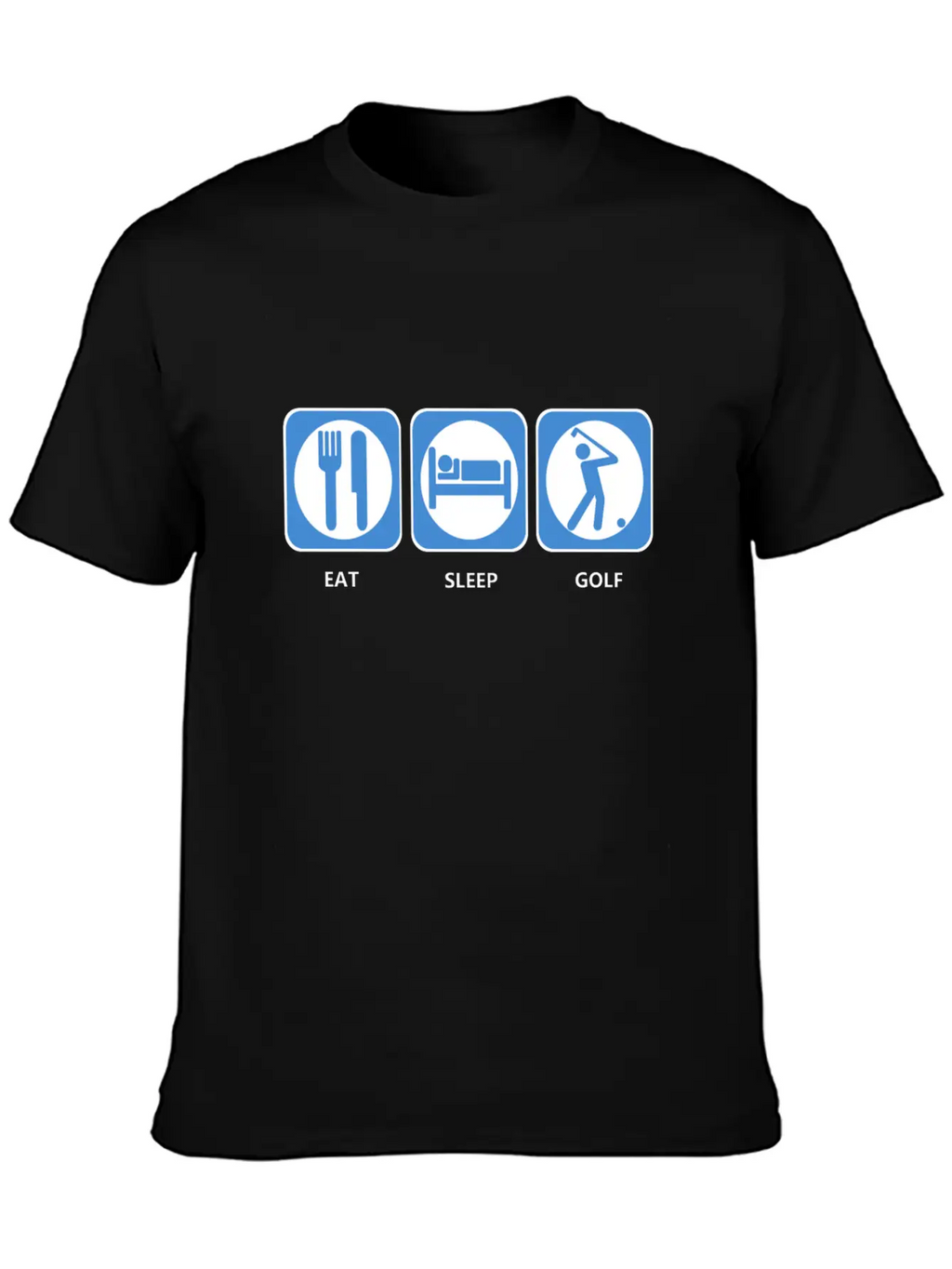 Eat Sleep Golf Casual Graphic T-Shirt – Simple And Comfortable Daily Wear