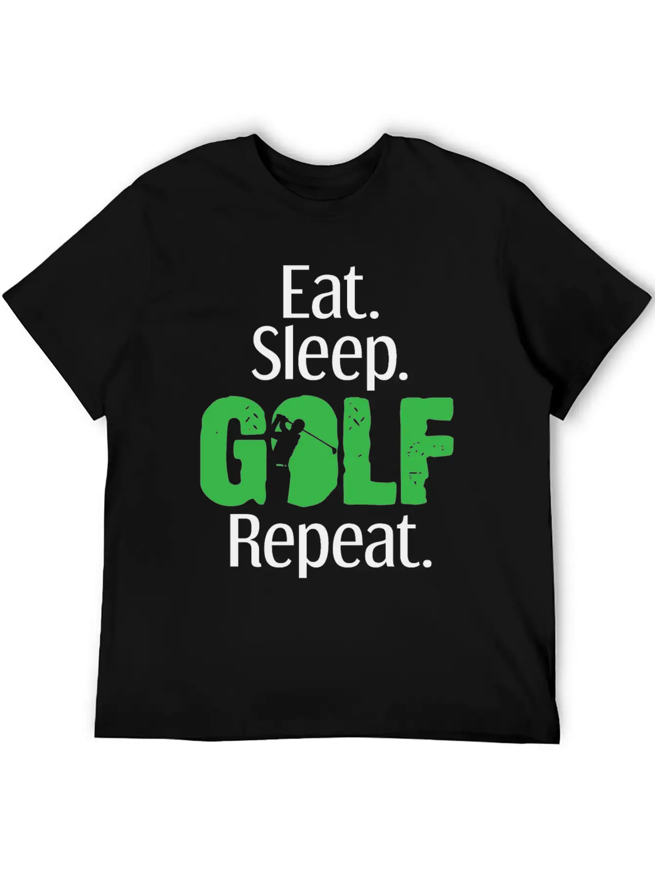 Eat Sleep Golf Golfing Golfer Club Caddy Golfers Essential Cotton Tee For Daily Outfits – Unisex Style
