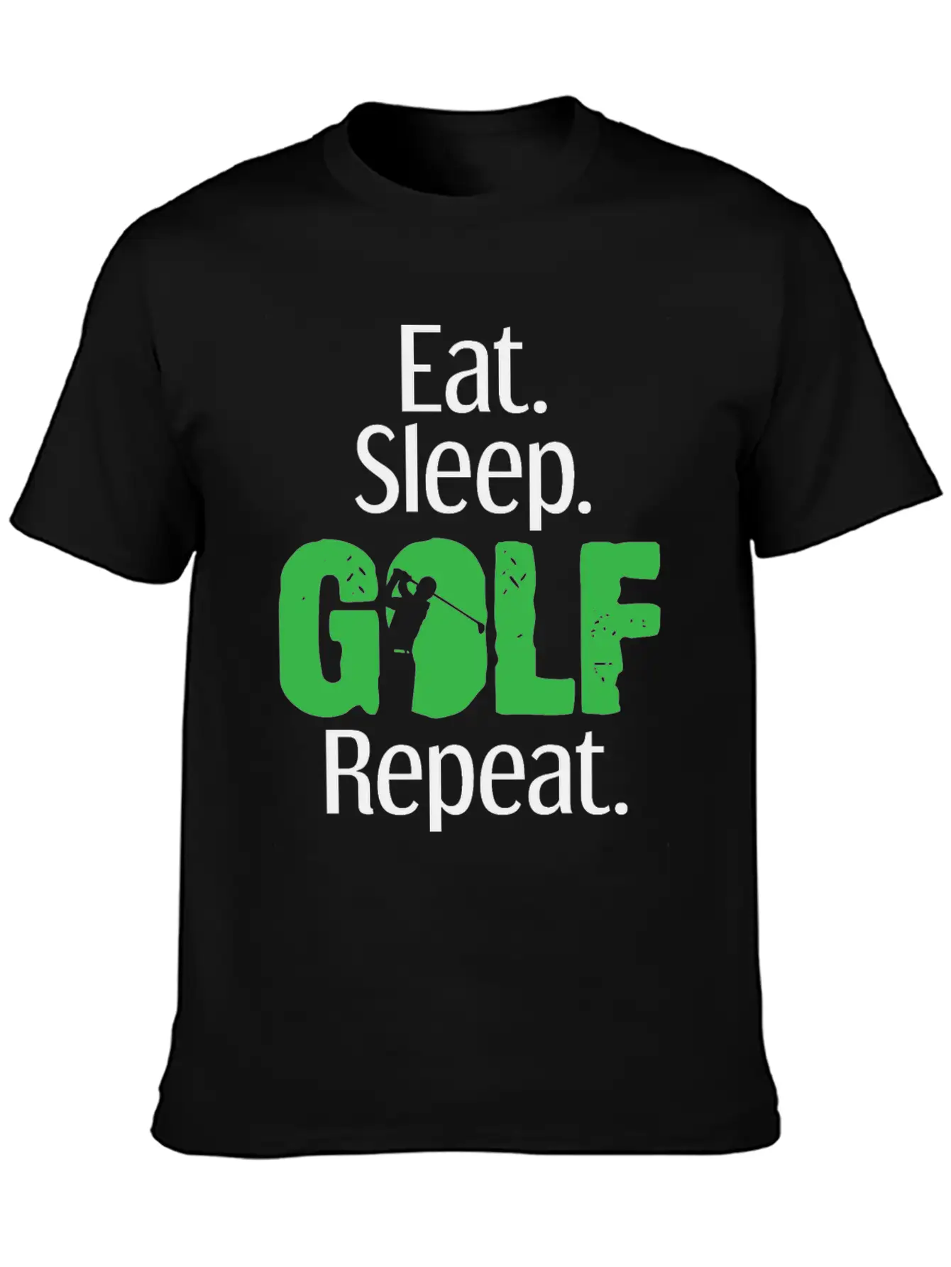 Eat Sleep Golf Golfing Golfer Club Caddy Golfers Essential Cotton Tee For Daily Outfits – Unisex Style