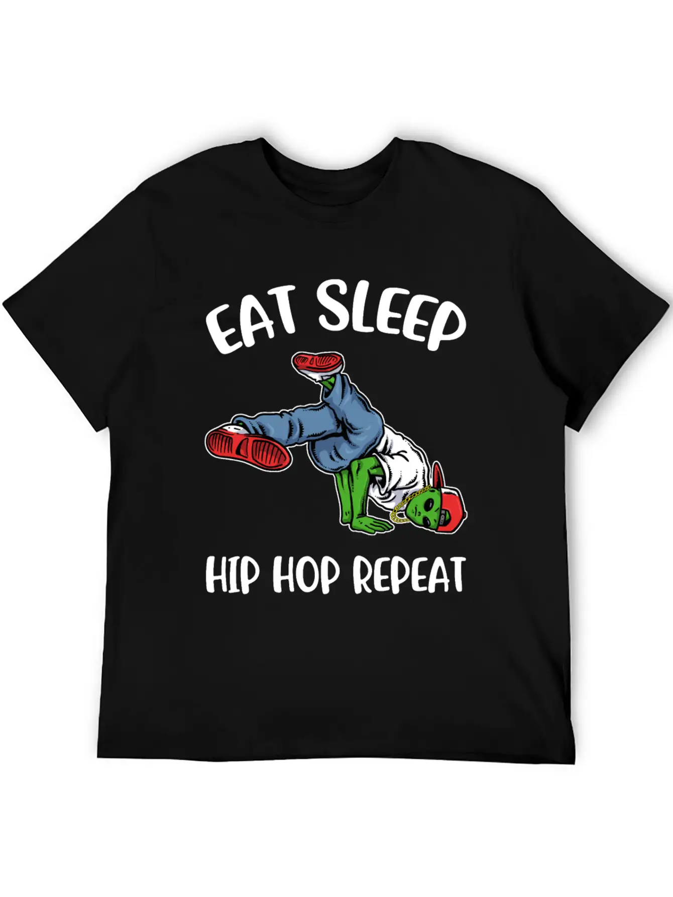 Eat Sleep Hip Hop Funny Hip Hop Gift Essential Cotton Tee For Daily Outfits – Unisex Style