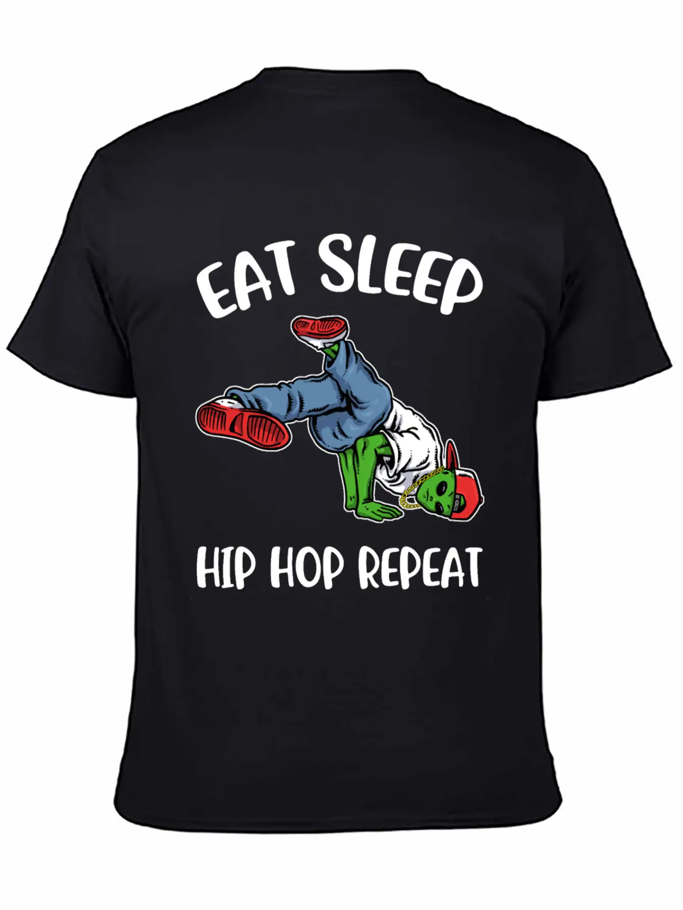 Eat Sleep Hip Hop Funny Hip Hop Gift Essential Cotton Tee For Daily Outfits – Unisex Style