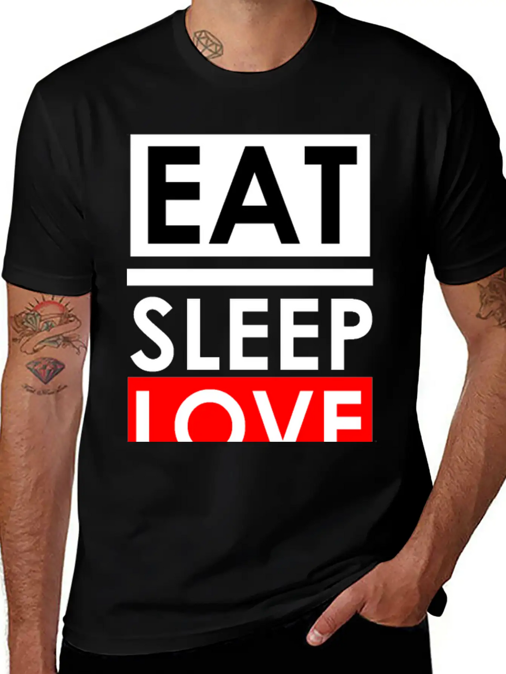 Eat Sleep Repeat Breathable Soft Cotton T-Shirt – Timeless Casual Look
