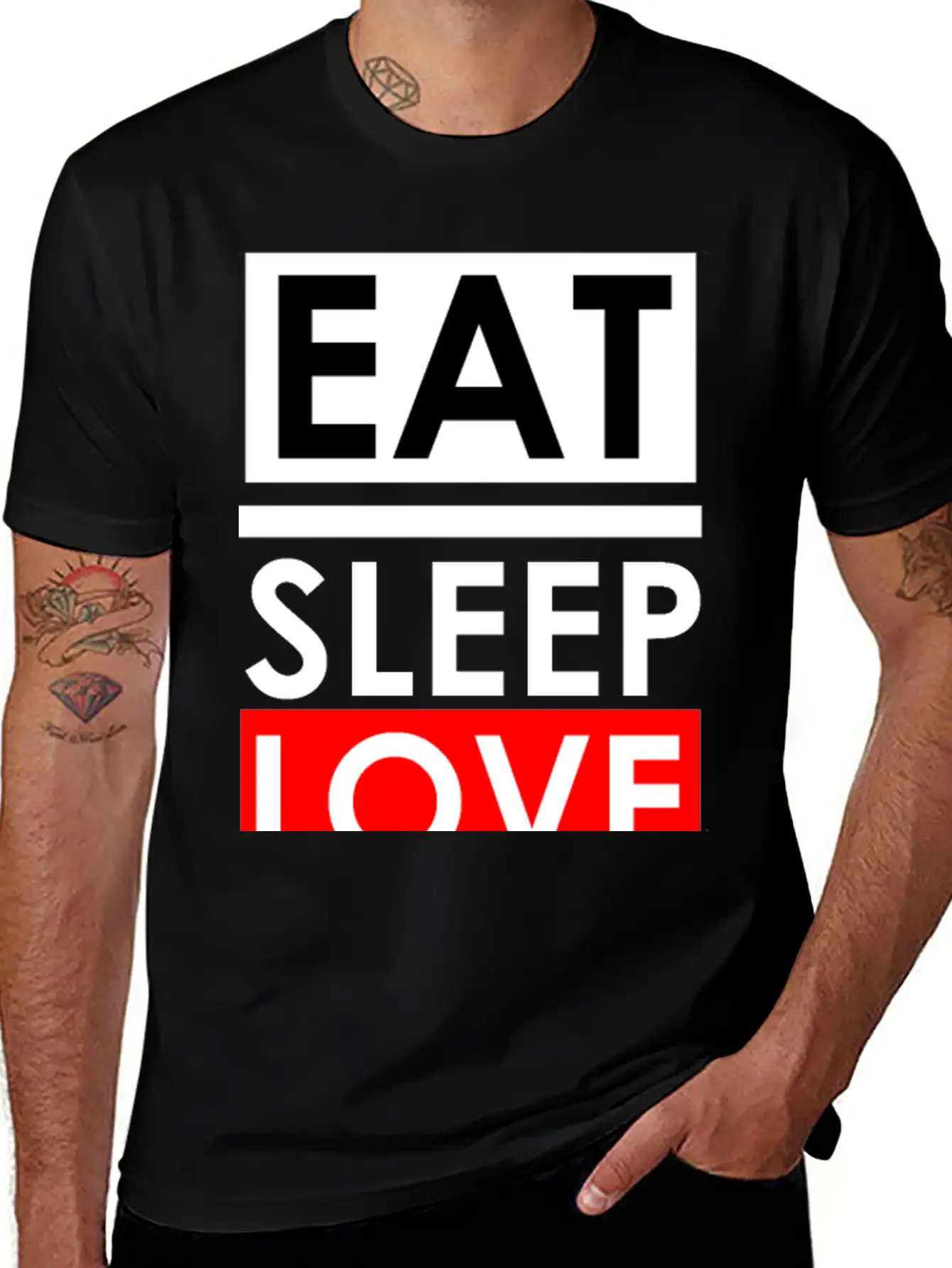 Eat Sleep Repeat Breathable Soft Cotton T-Shirt – Timeless Casual Look