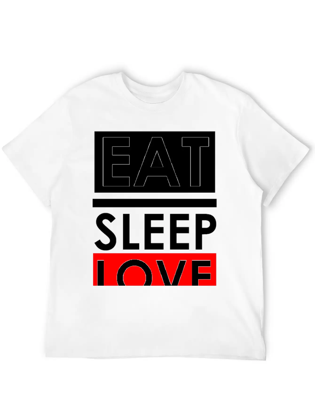 Eat Sleep Repeat Breathable Soft Cotton T-Shirt – Timeless Casual Look