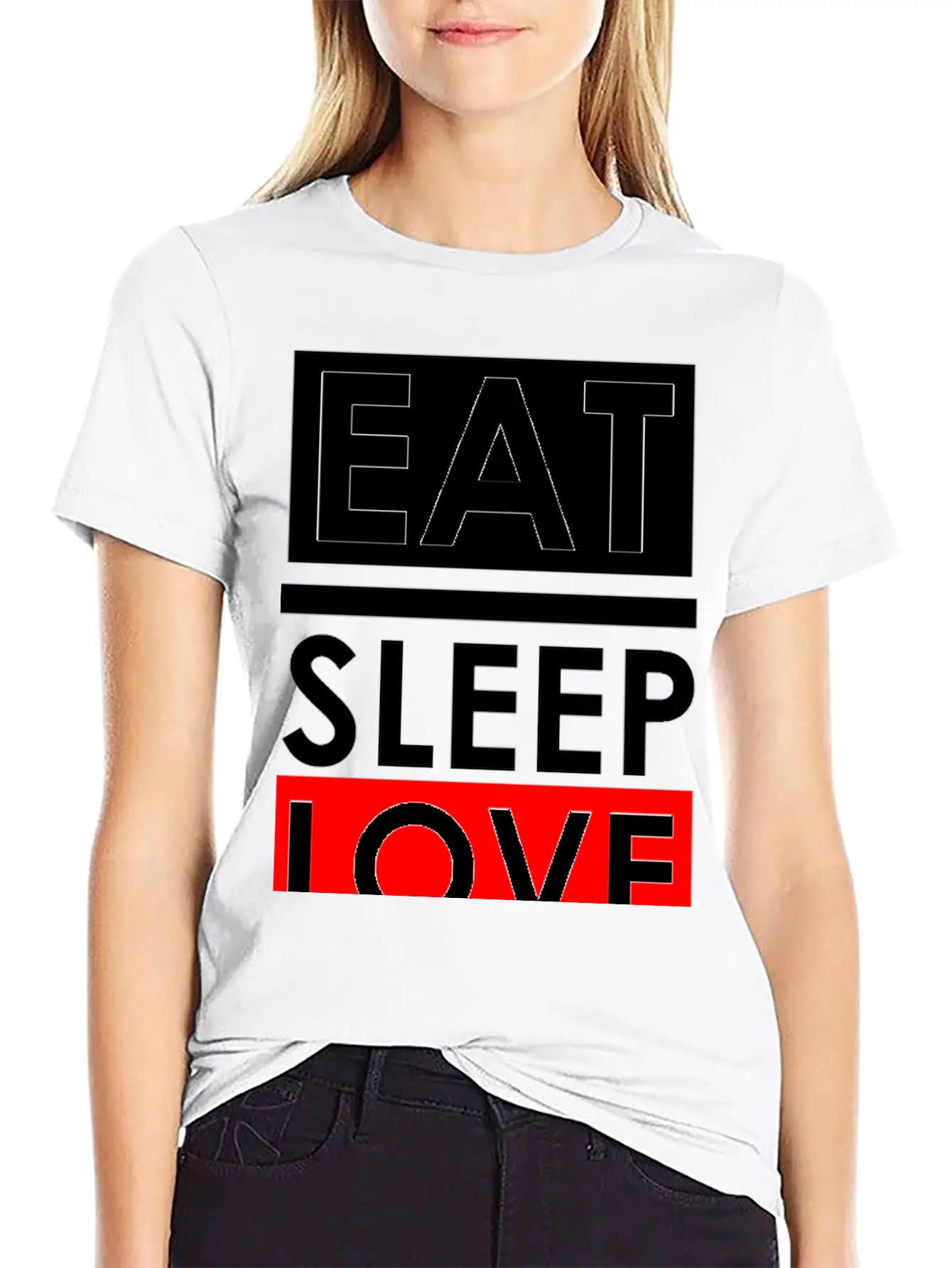 Eat Sleep Repeat Breathable Soft Cotton T-Shirt – Timeless Casual Look