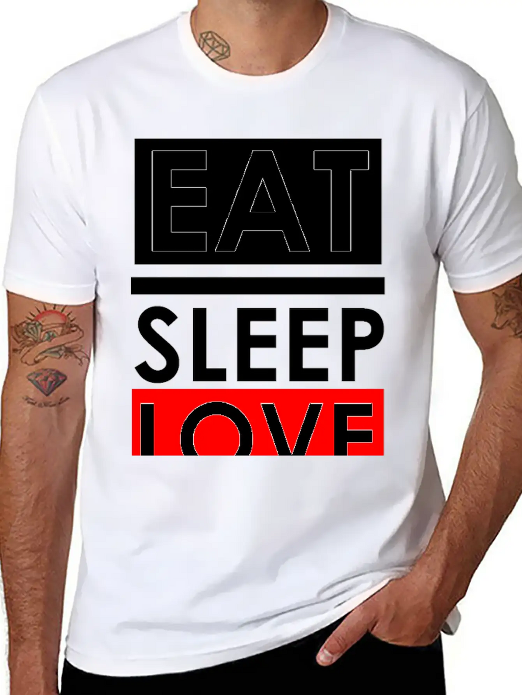 Eat Sleep Repeat Breathable Soft Cotton T-Shirt – Timeless Casual Look
