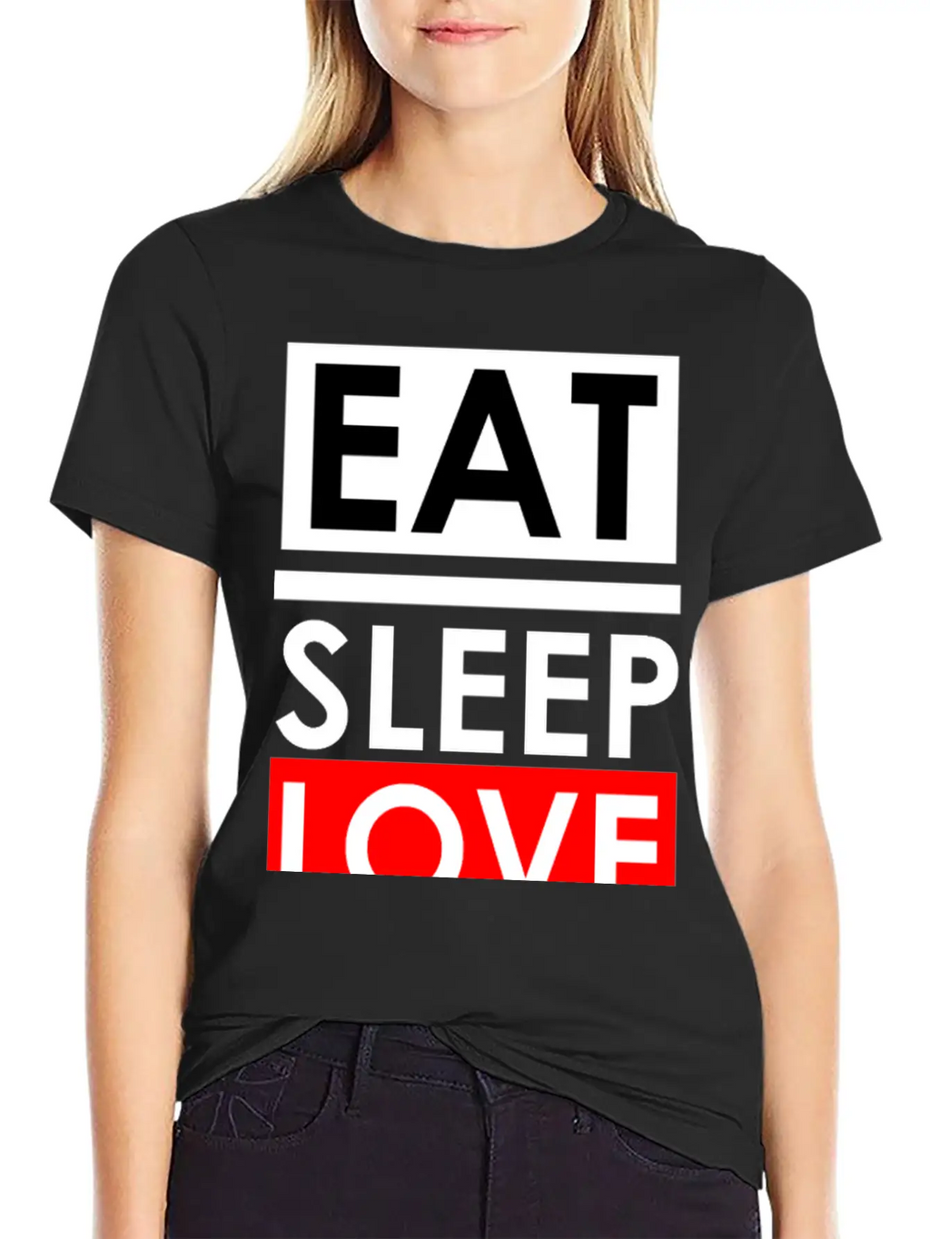 Eat Sleep Repeat Breathable Soft Cotton T-Shirt – Timeless Casual Look